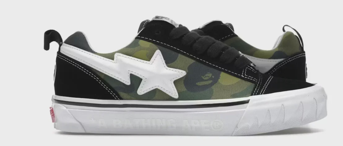 Vans Vans Knu Skool Bape Camo Green - Size US M 9.5