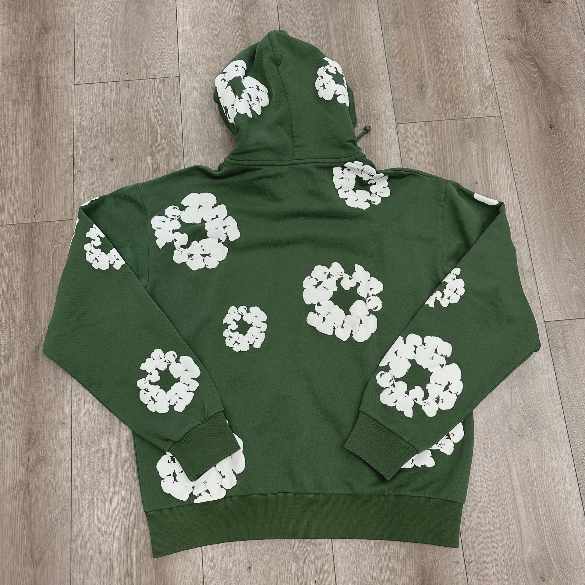 Denim Tears Cotton Wreath Zip Hoodie Green • Brand New [2149] - photo 4