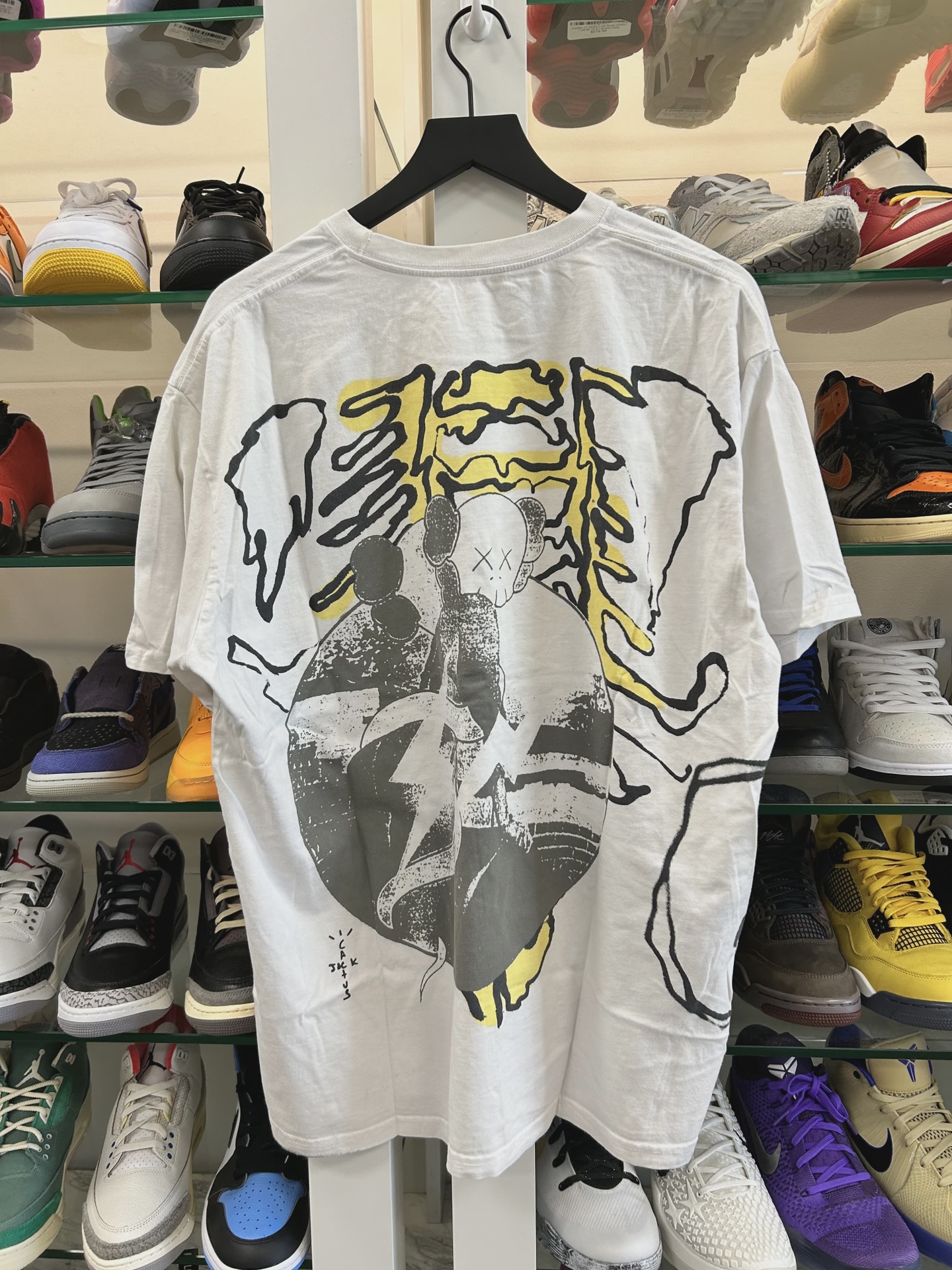 Cactus Jack by Travis Scott x KAWS For Fragment Tee 'Vintage Wash' • Pre-Owned [7492] 2
