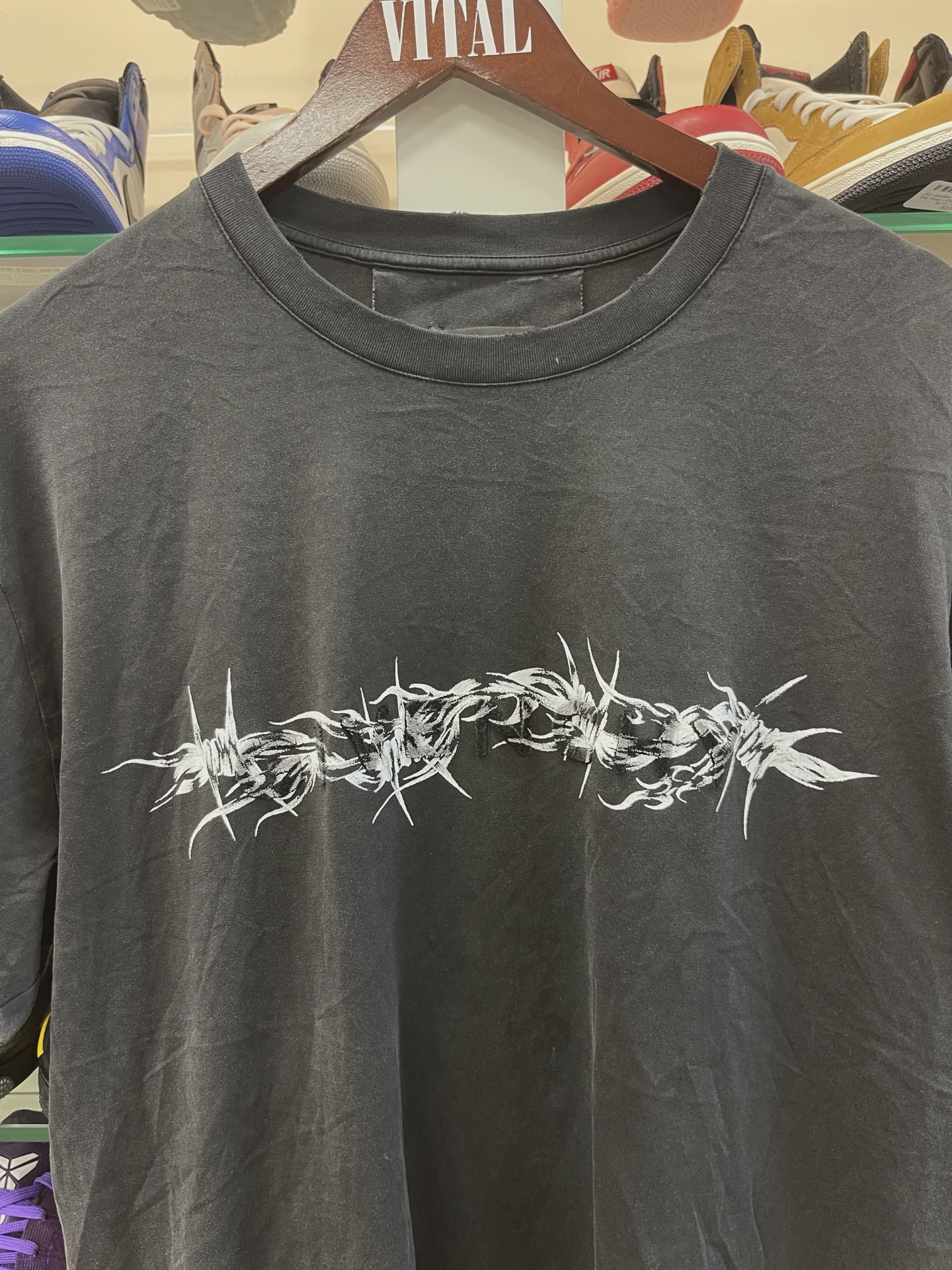 Givenchy Barbed Wire Vintage Black Oversized T-shirt • Pre-Owned [3613] 2