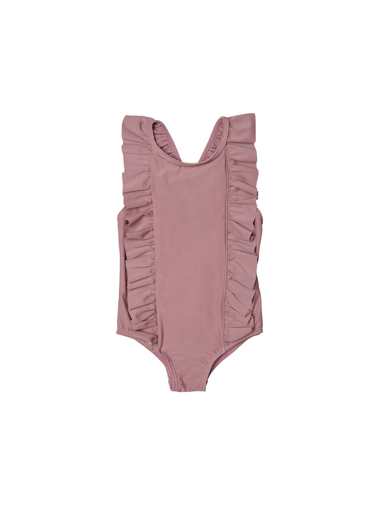 BERRY FRILL SWIMSUIT