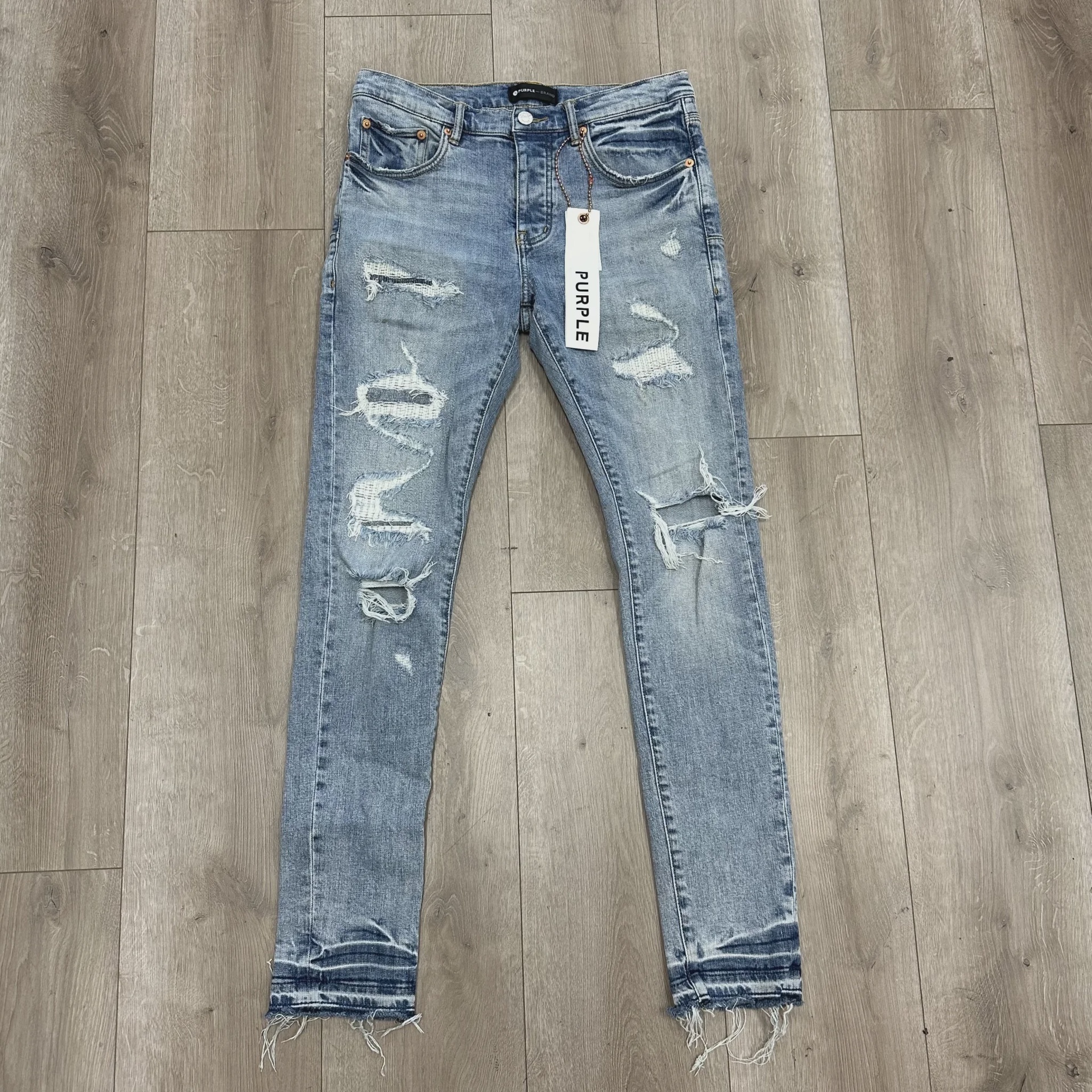 Purple Brand Light Indigo Vintage Jeans Light Blue • Pre-Owned [4761] - photo 1