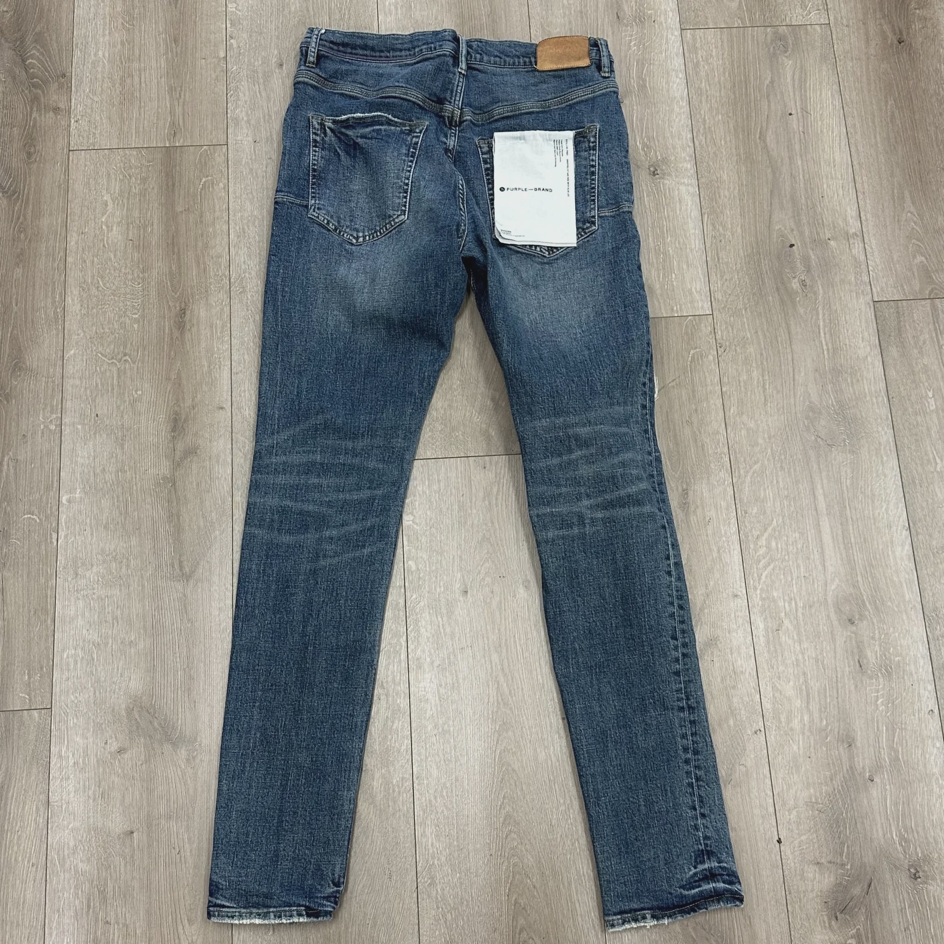 Purple Brand Purple Brand mid-indigo distressed skinny jeans - Size 34