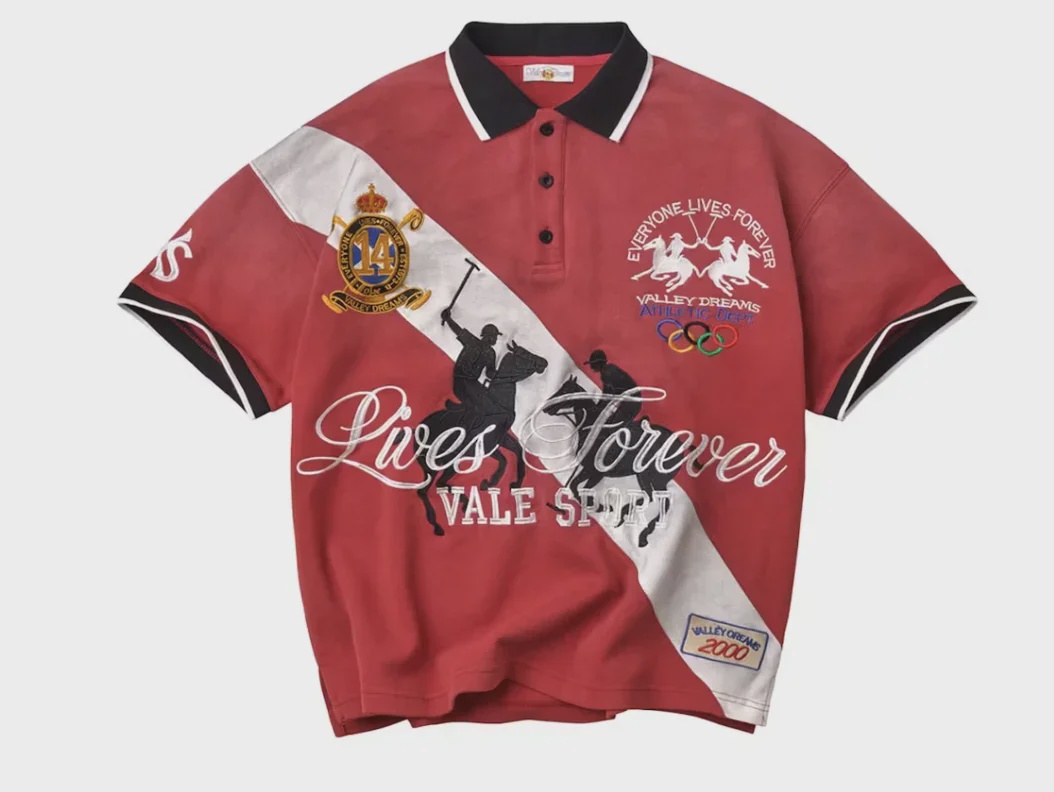 Vale Vale Forever London Polo Red - Size L