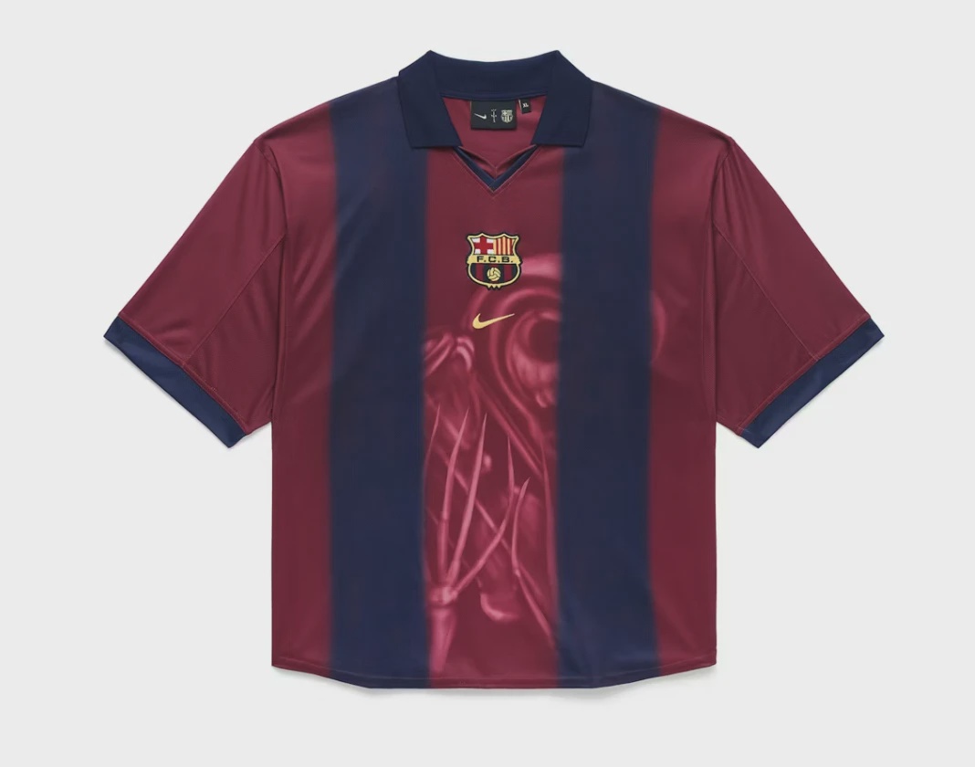 Travis Scott x Nike x FC Barcelona Retro 2000/01 Home Skeleton Jersey Multicolor size S • Brand New [7195]