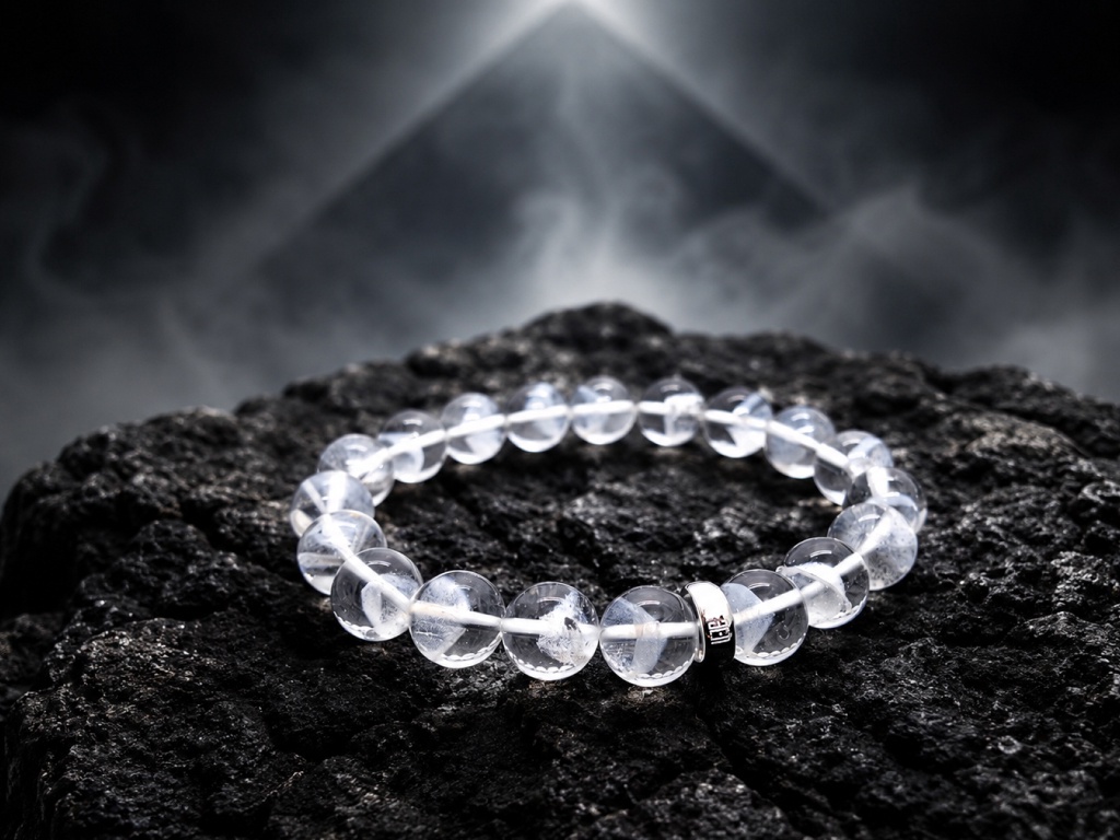 The Fearless (White Phantom Quartz Bracelet) - 4A Grade