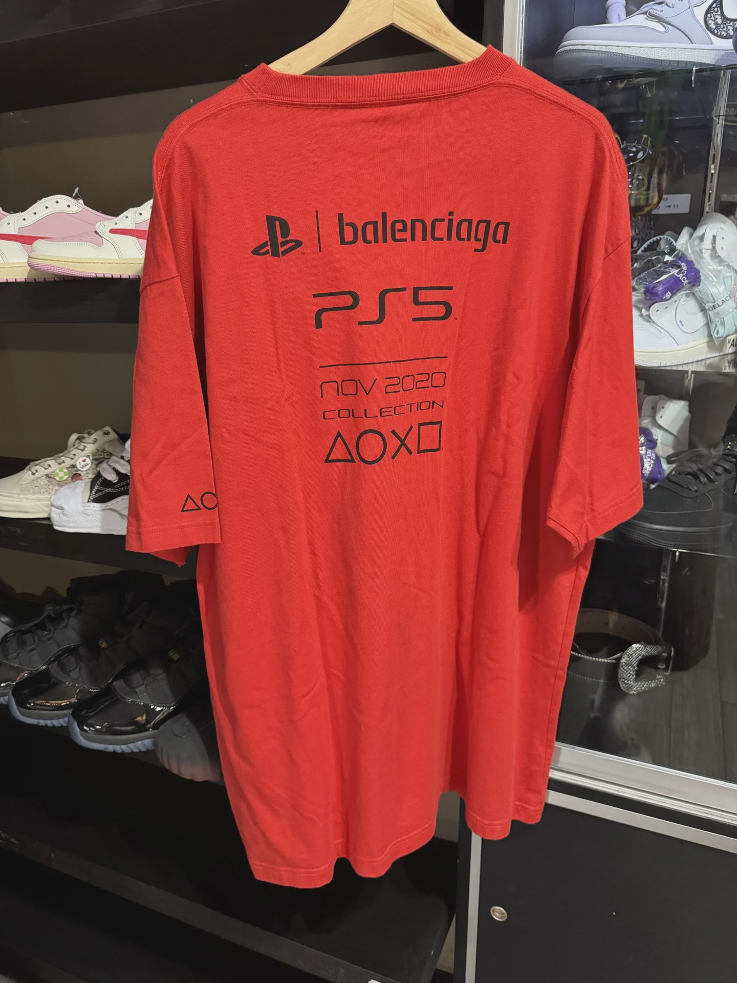 Balenciaga x PlayStation Boxy T-shirt Red • Pre-Owned [3709] - photo 2