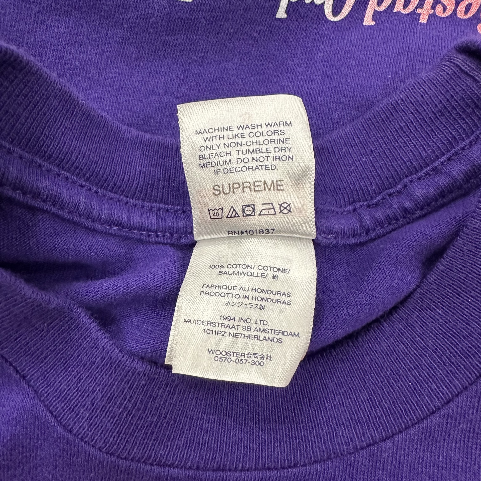 Supreme purple grim tee • Pre-Owned [5048] - photo 4