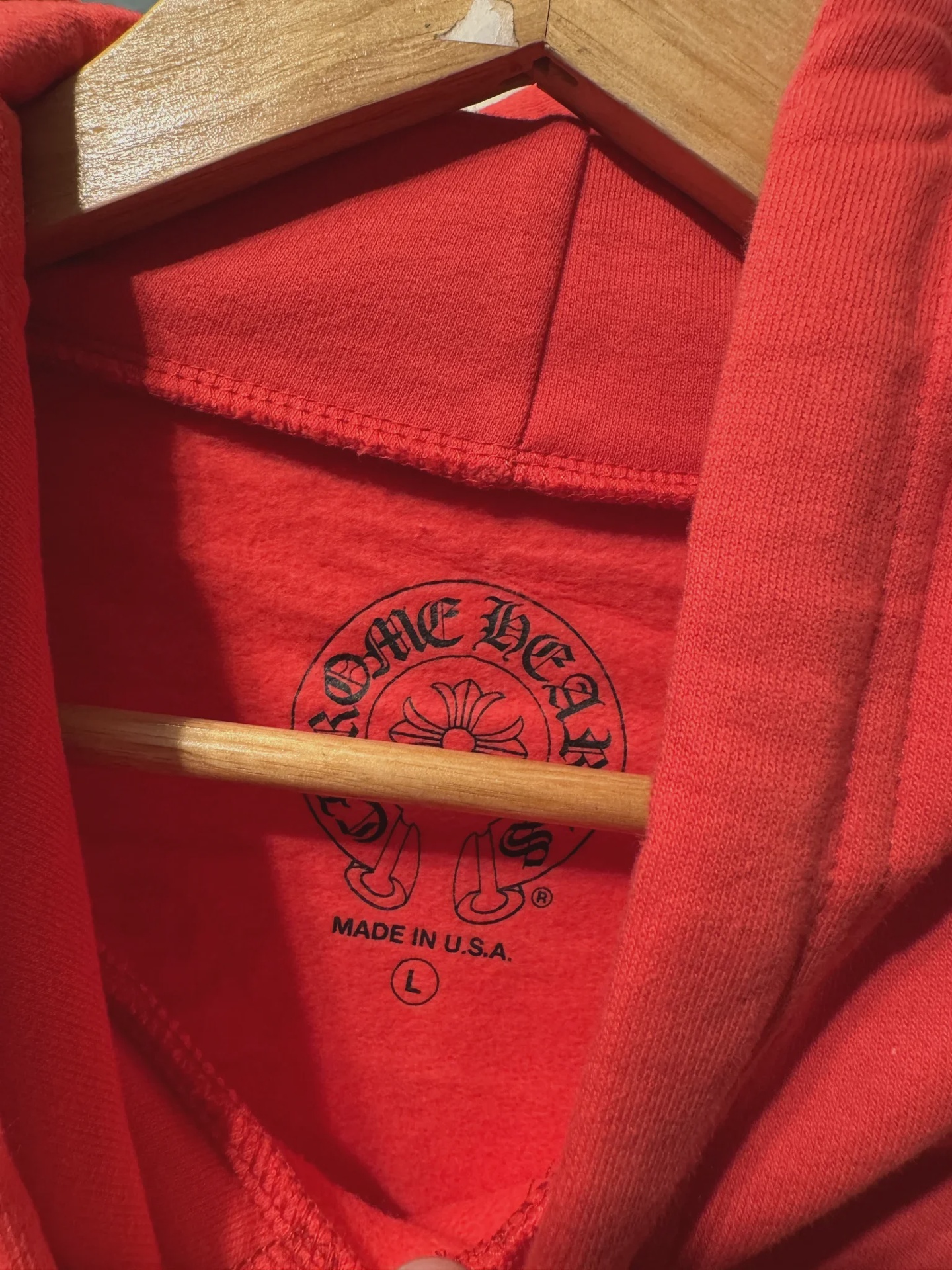 Chrome Hearts Scroll  Red Hoodie  • Pre-Owned [9970] - photo 2
