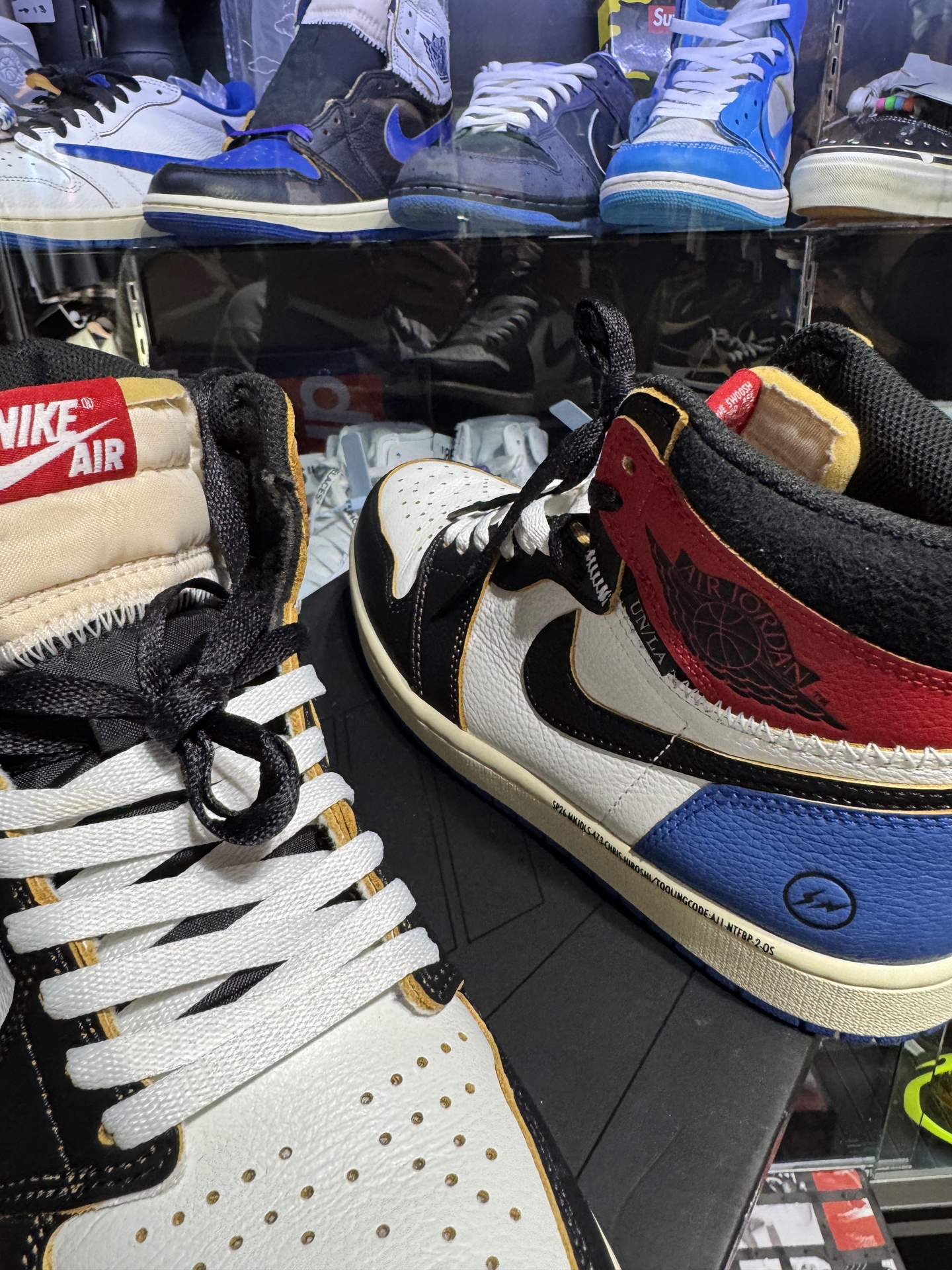 Jordan 1 Retro High OG SP Fragment x Union LA Varsity Red Sport Royal • Pre-Owned [5700] - photo 2