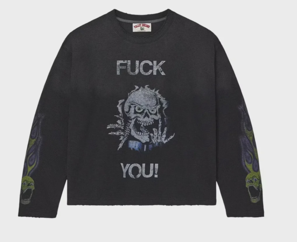 Vale Forever Fuck You Thermal L/S Tee Black • Brand New [1796]
