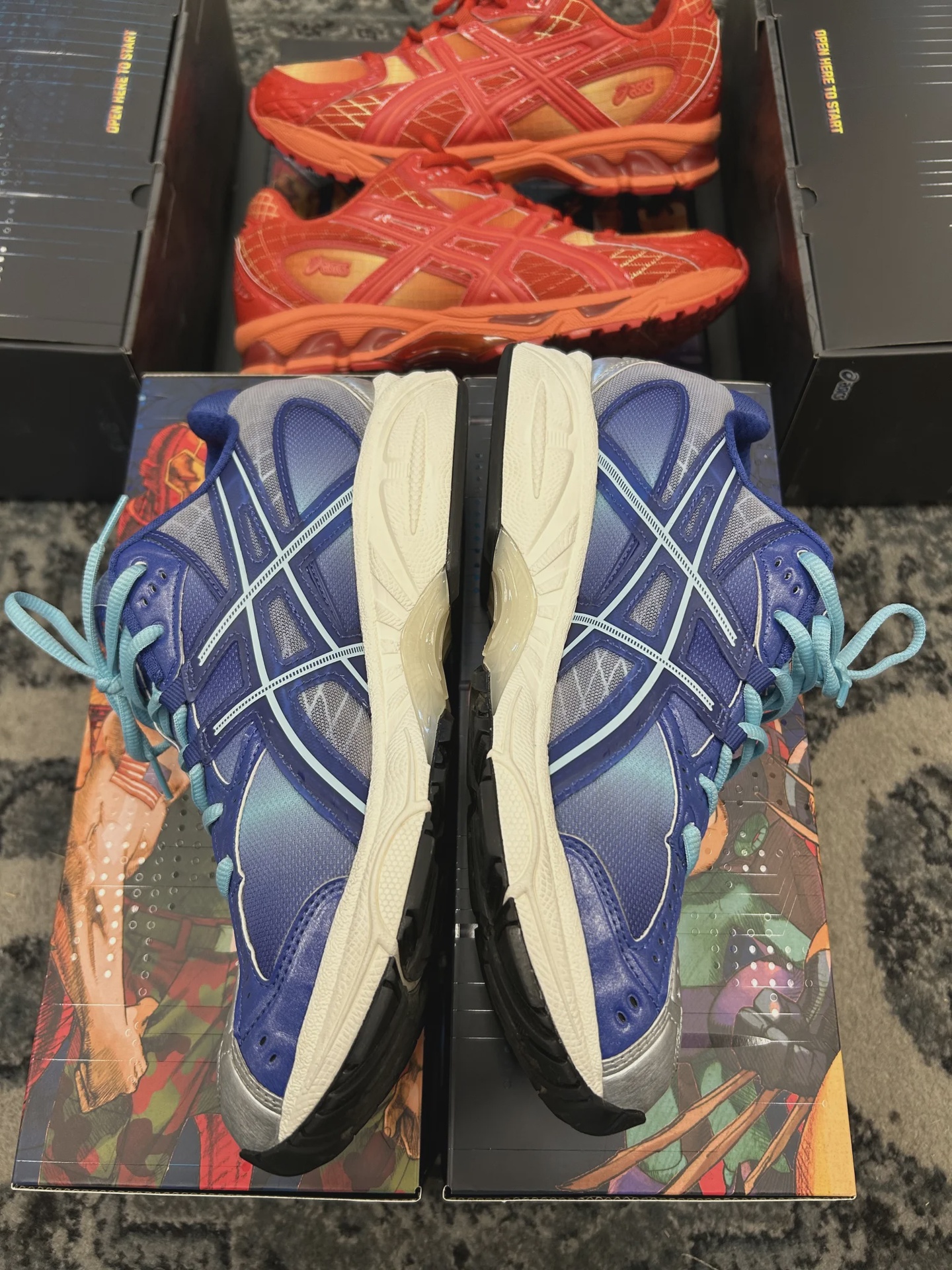 Kith ASICS Marvel Iron Man Vs. Mega Man with Box (2 pairs) • Pre-Owned [6470] - photo 10