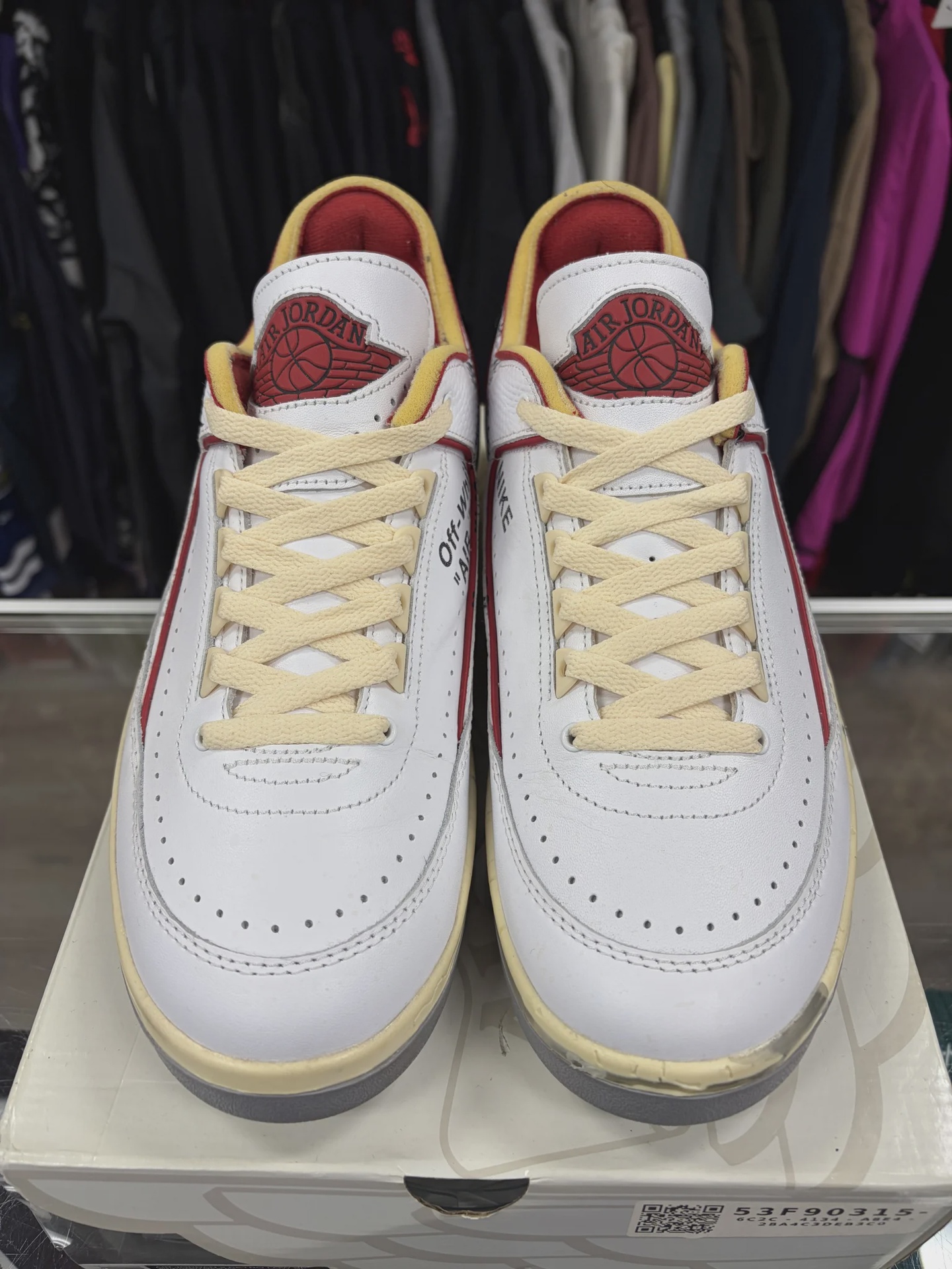 Air Jordan 2 Retro Low SP Off-White White Red • Pre-Owned [6589] - photo 7