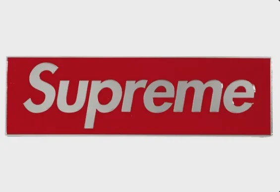Supreme FW25 Supreme Box Logo Car Emblem Red - Size One Size
