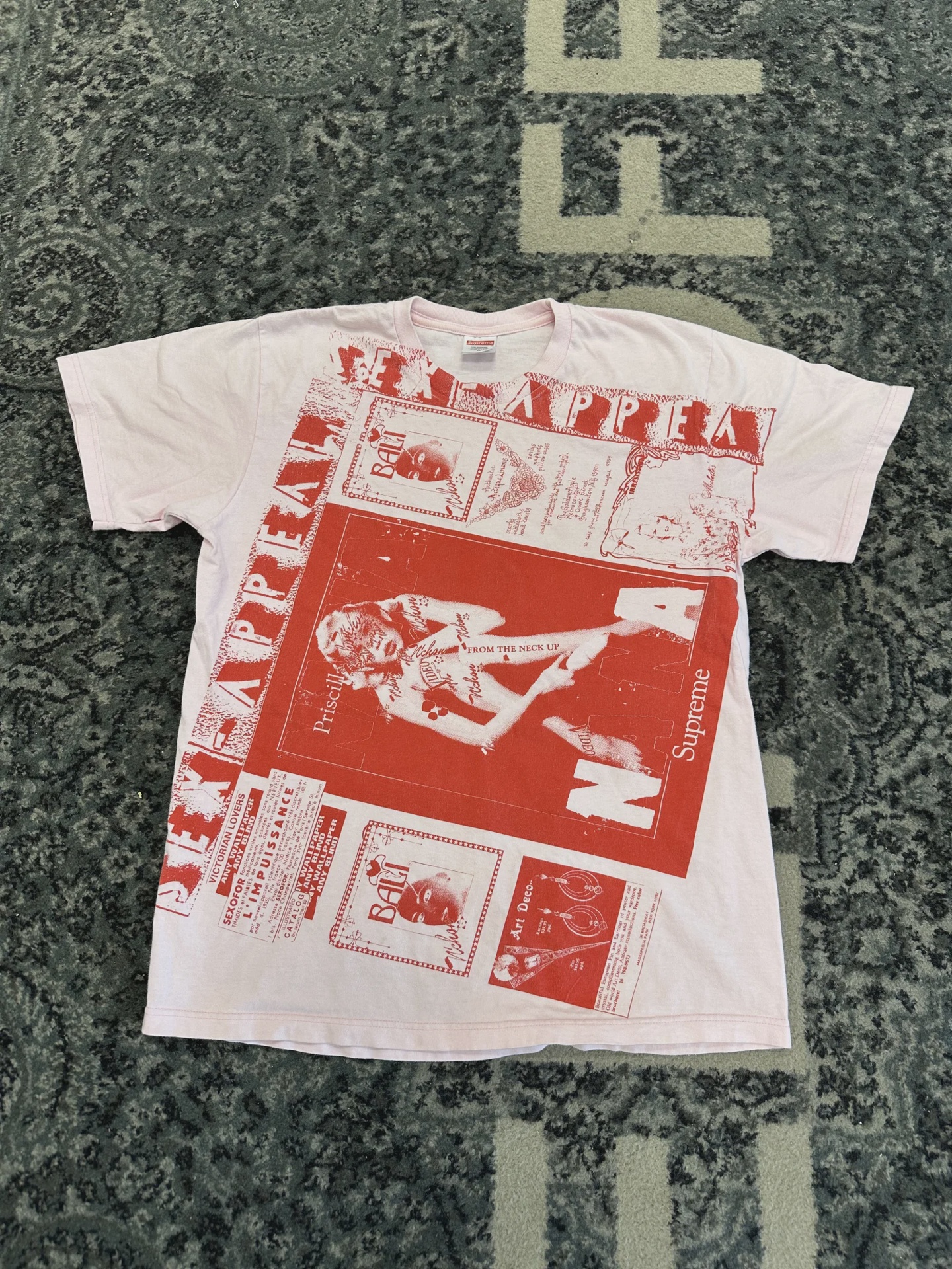 Supreme Supreme Collage Tee Light Pink - Size M