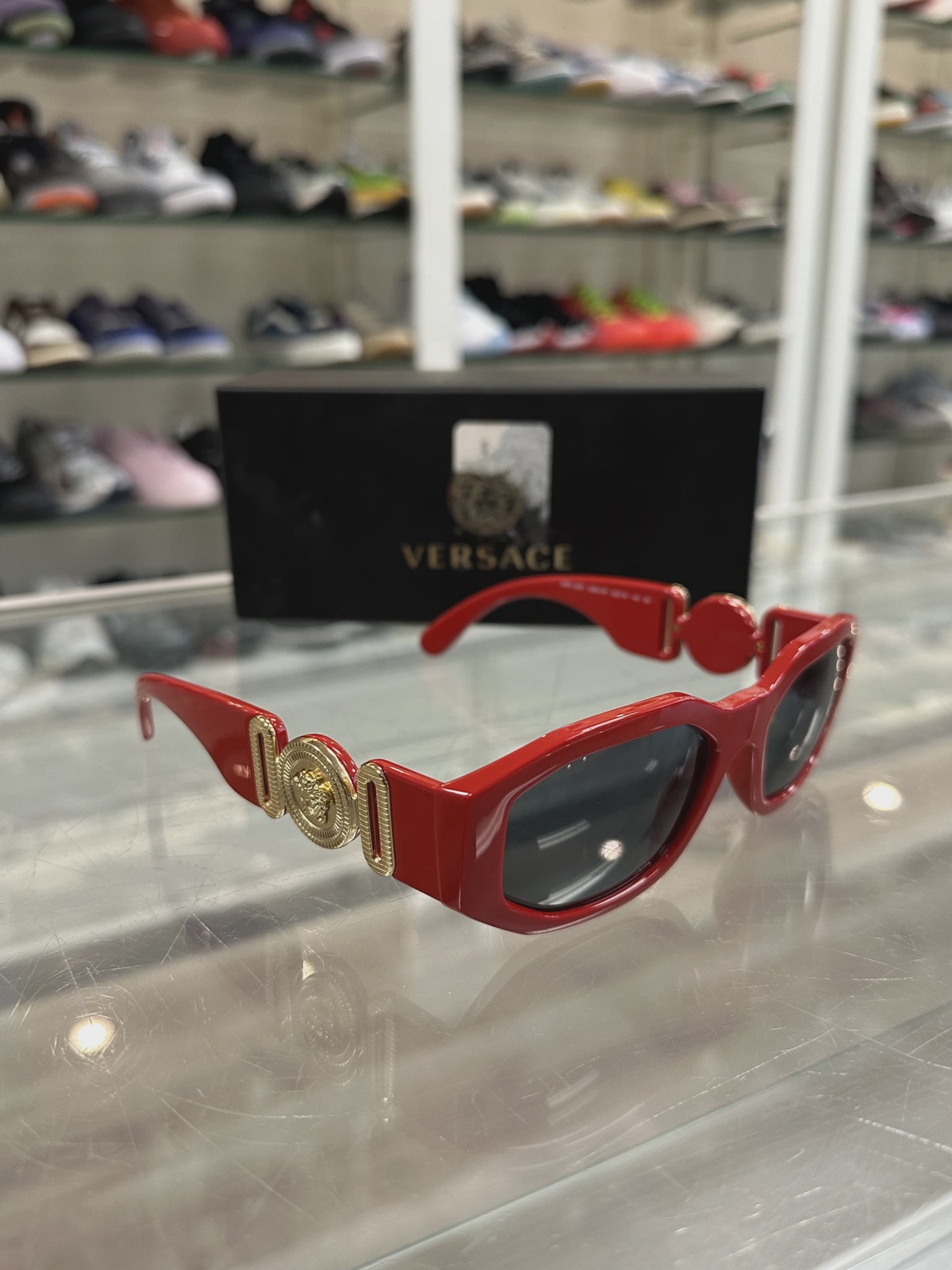 Versace Club Shades Red • Pre-Owned [2571]