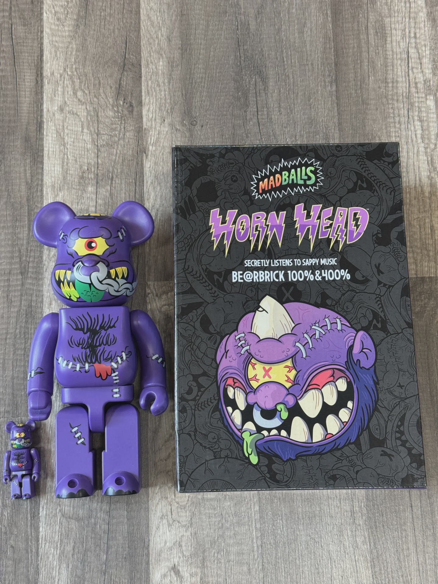 Bearbrick Bearbrick Madballs Horn Head 400%