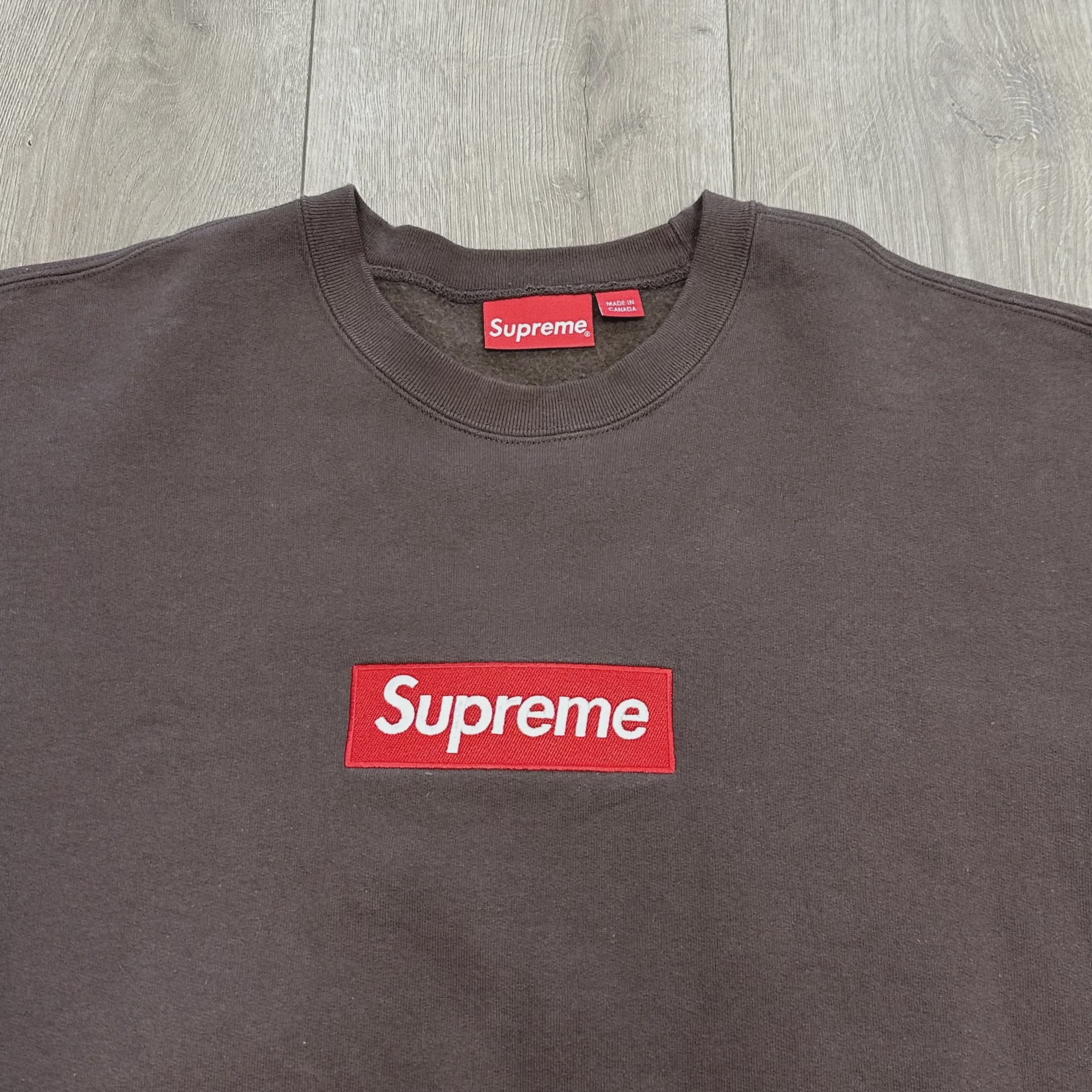Supreme Box Logo Crewneck (FW22) Brown • Pre-Owned [6149] - photo 3