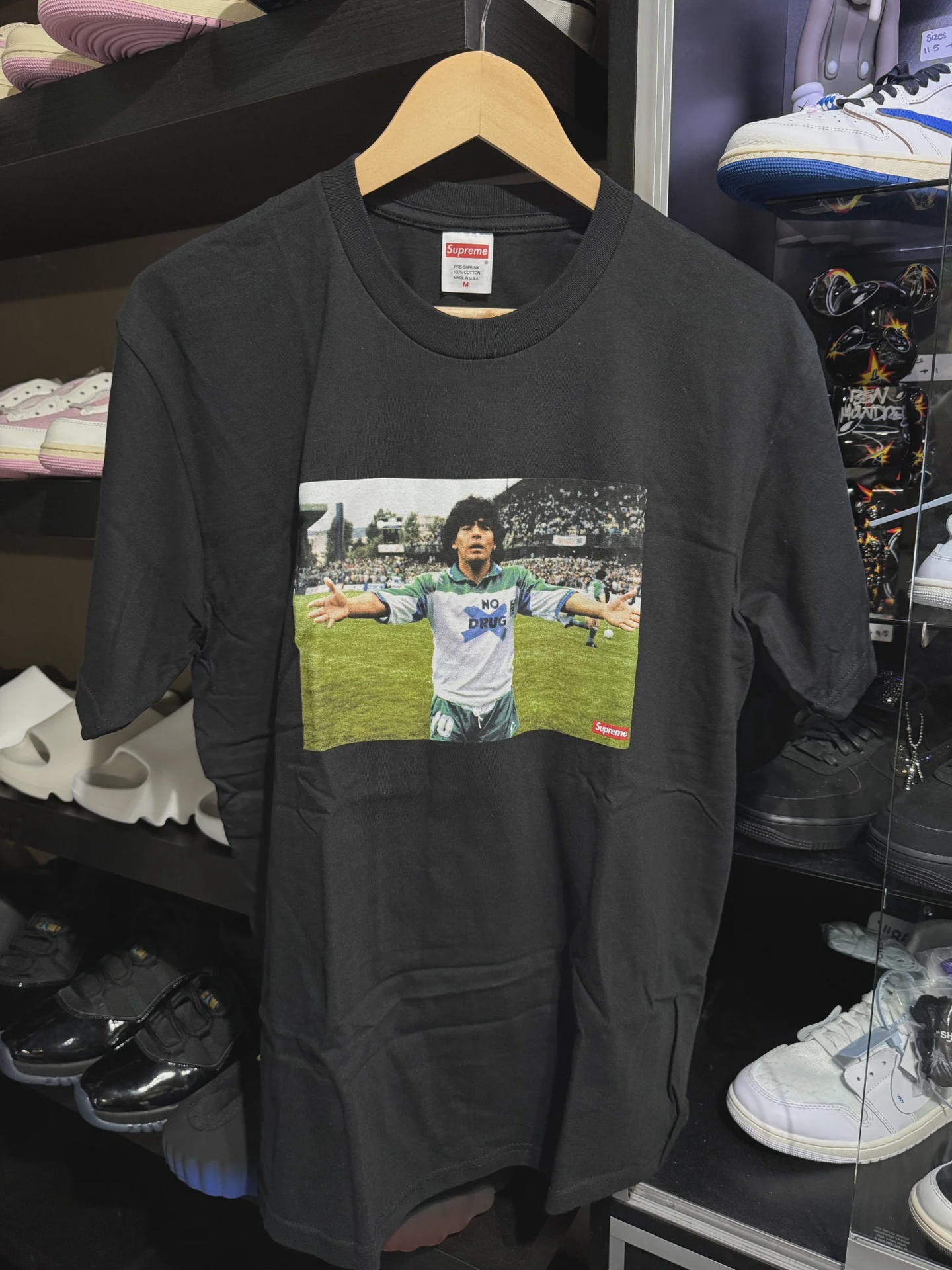 Supreme Maradona Tee Black M • Brand New [9634]