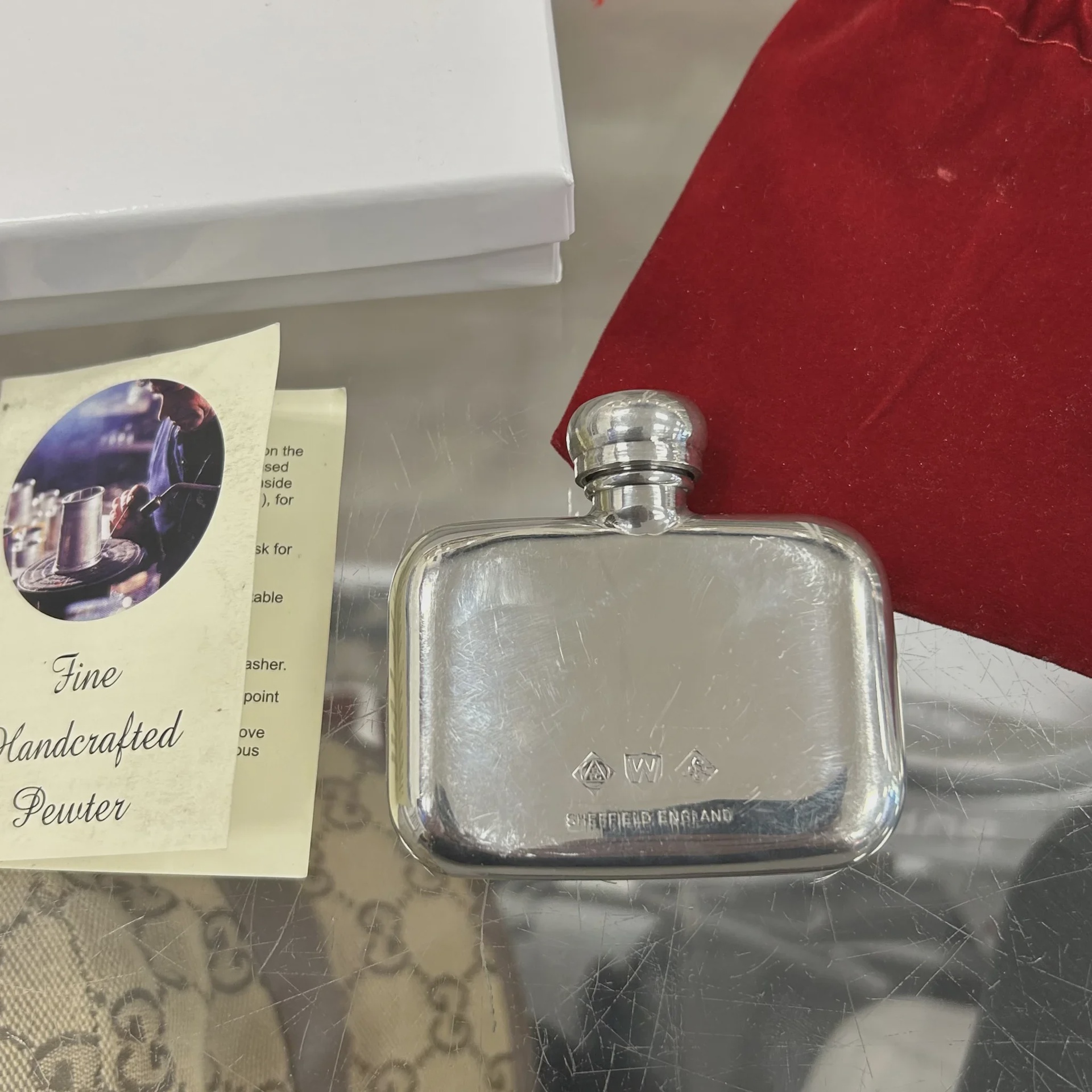 Supreme Pewter Mini Flask • Pre-Owned [5250] - photo 3