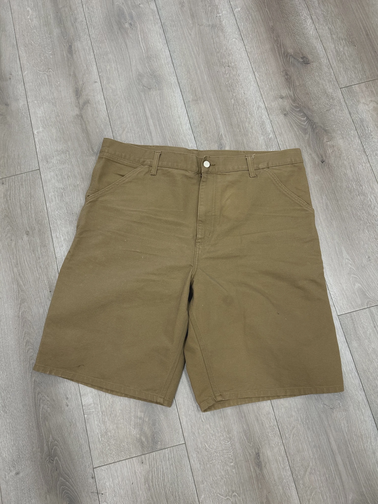 Carhartt Double Knee Shorts Beige • Pre-Owned [5010]