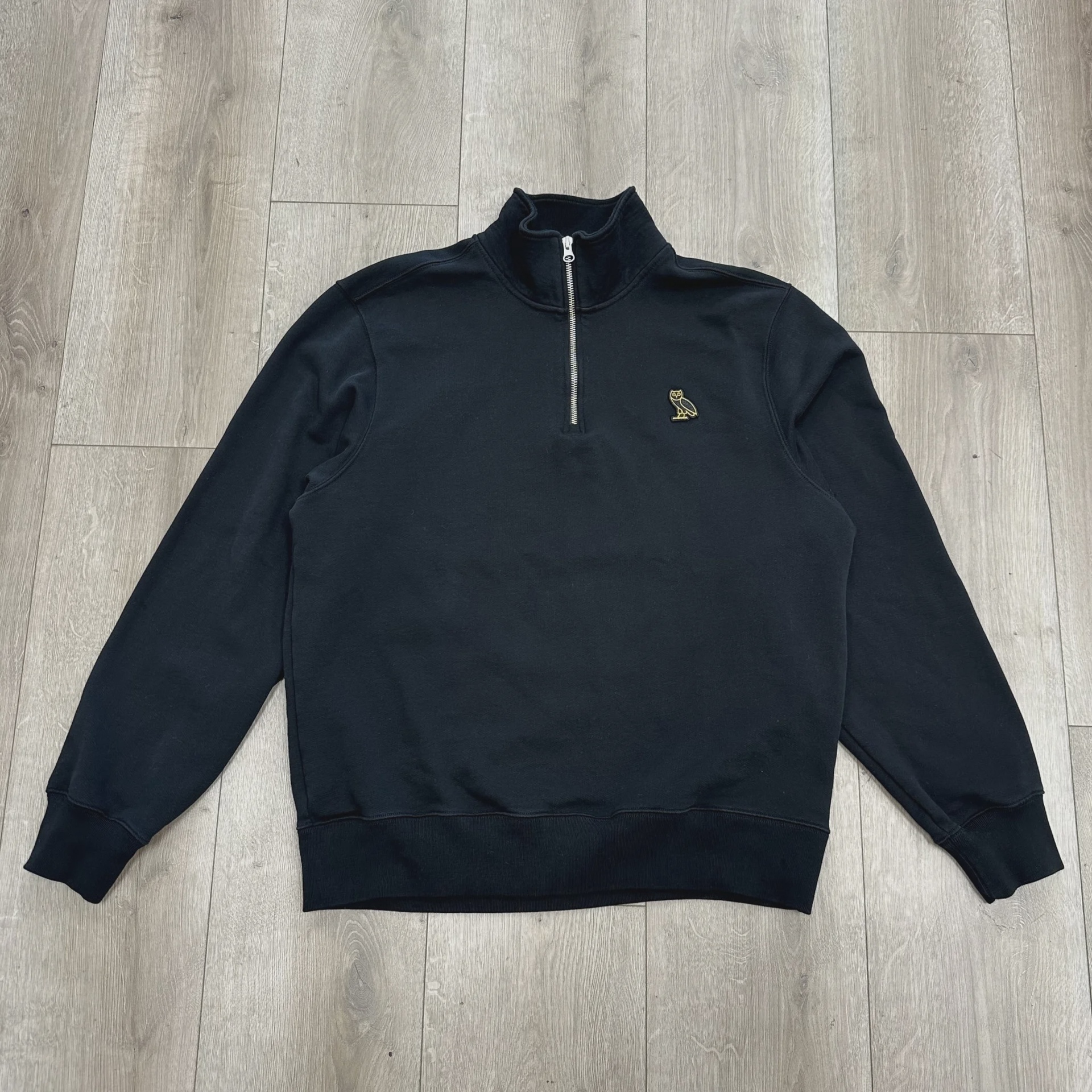 OVO (October's Very Own) Classic Owl Quarter-Zip Mockneck Sweatshirt • Pre-Owned [8000] - photo 1