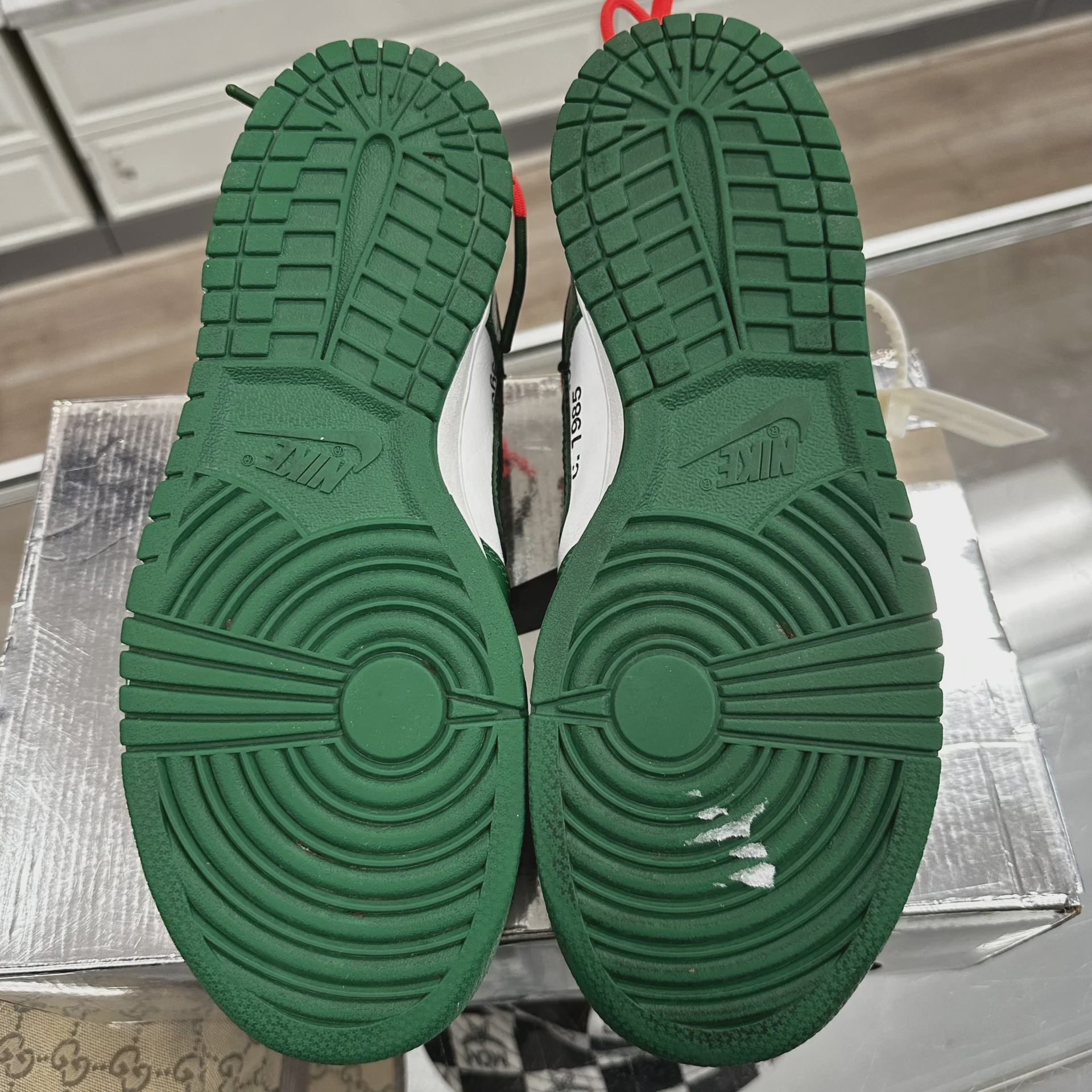 Nike Dunk Low Off-White Pine Green • Pre-Owned [5545] - photo 6