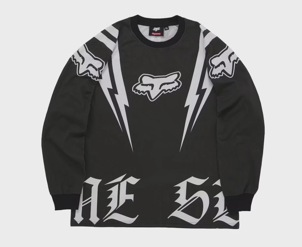 Supreme Fox Racing L/S Top Black • Brand New [8099]