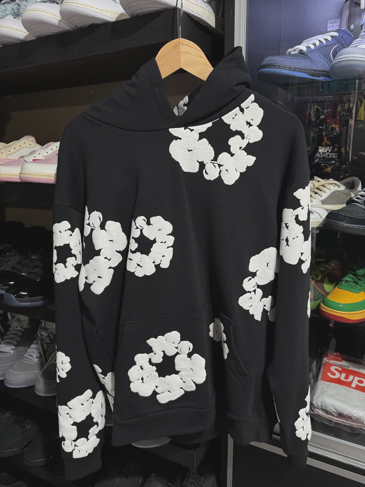 Denim Tears Black Hoodie M • Pre-Owned [1451]