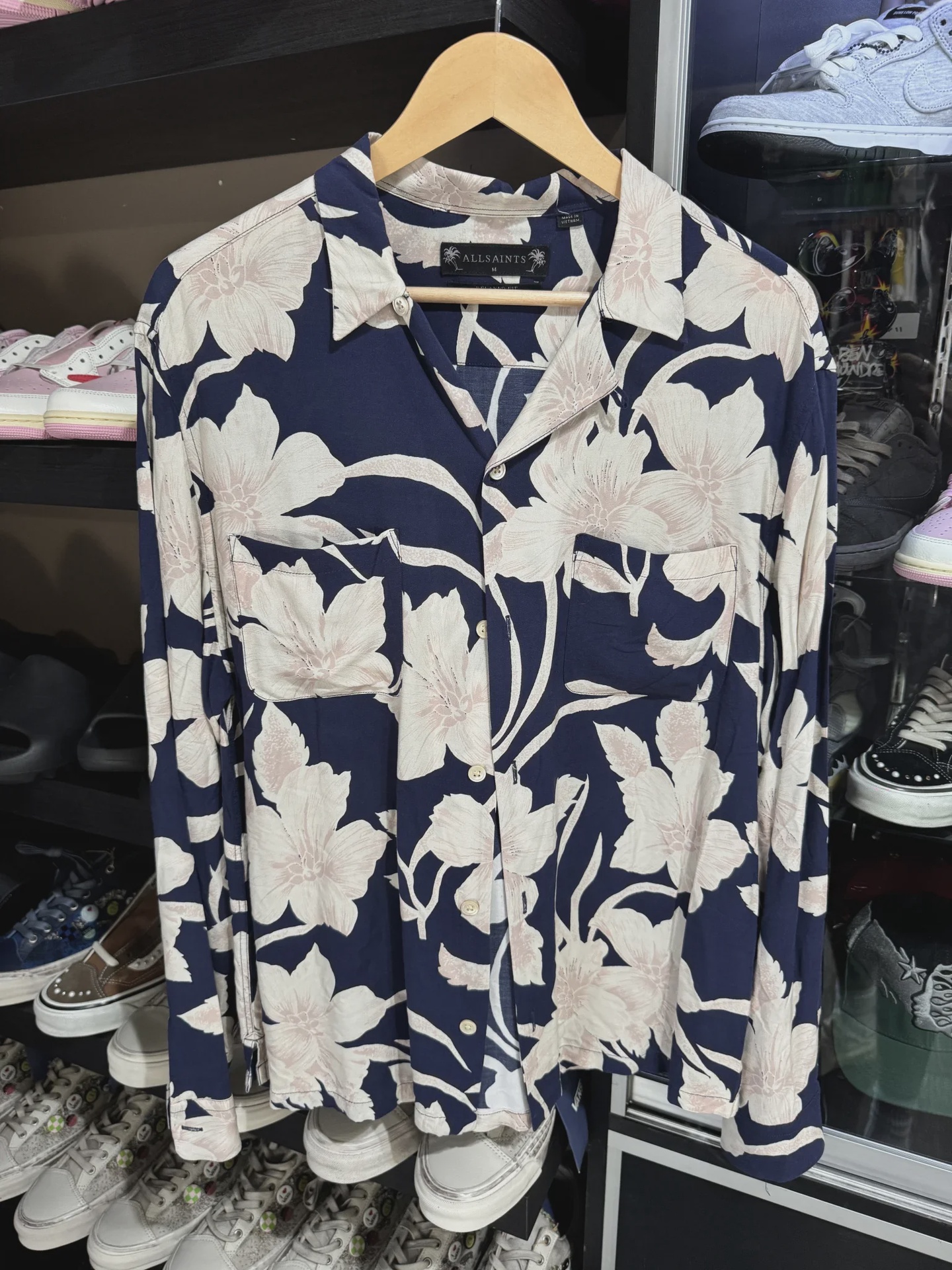 All Saints Flower Button Up LS Tee • Pre-Owned [0942] - photo 1
