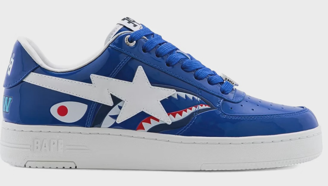 A Bathing Ape Bape Sta #3 Shark Blue • Brand New [9458]