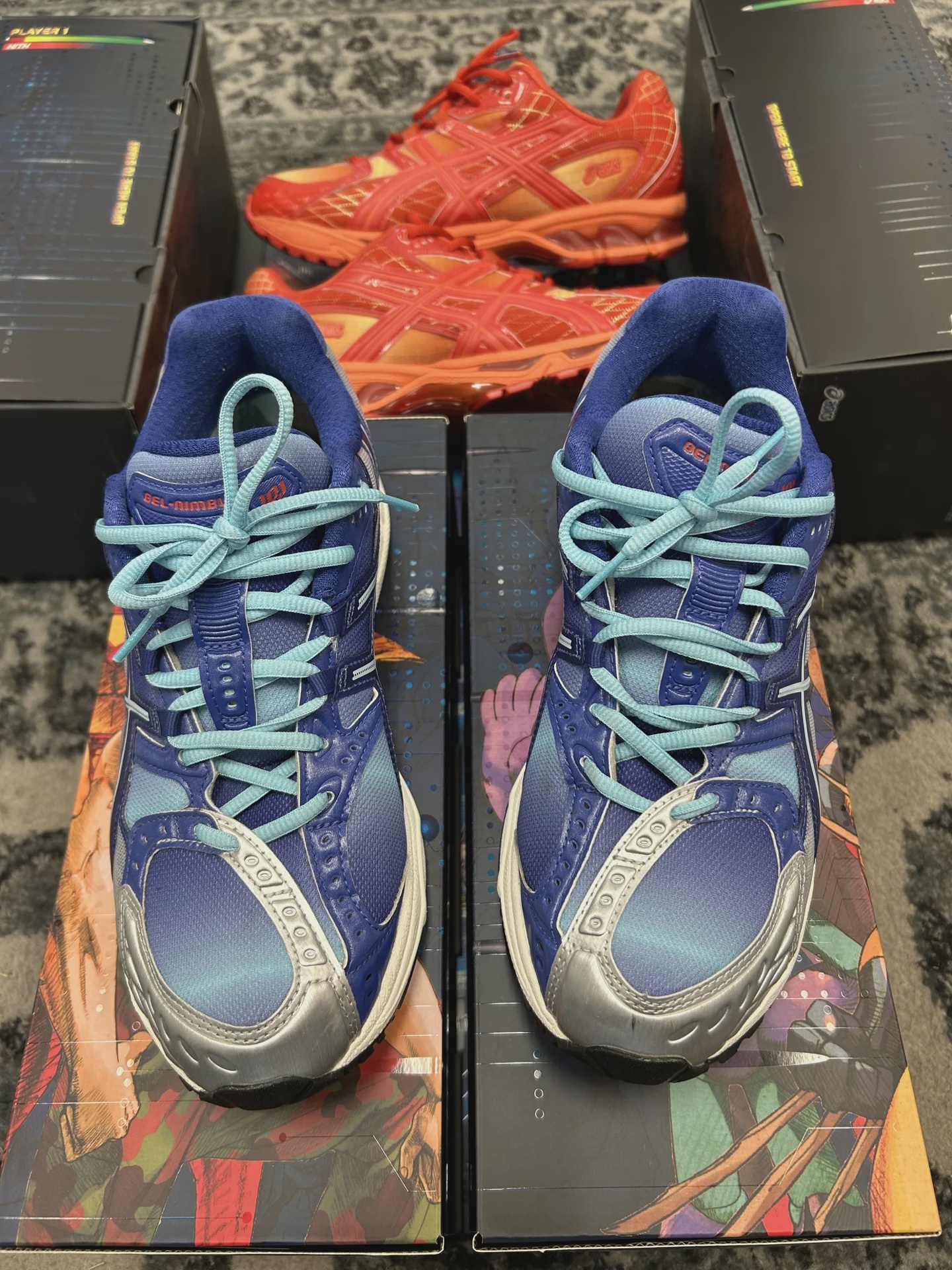 Kith ASICS Marvel Iron Man Vs. Mega Man with Box (2 pairs) • Pre-Owned [6470] - photo 11