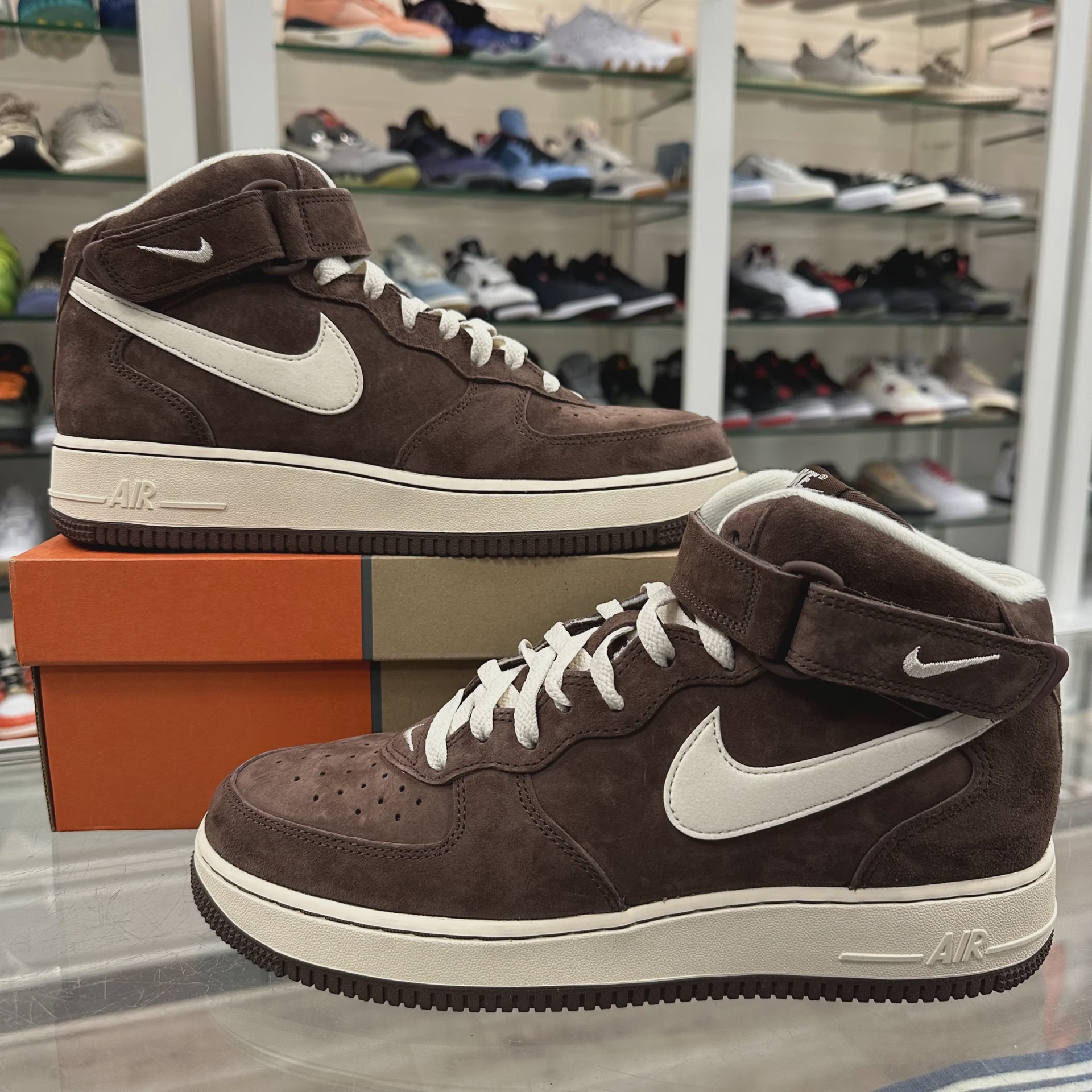 Nike Nike Air Force 1 Mid QS Chocolate - Size US M 9.5