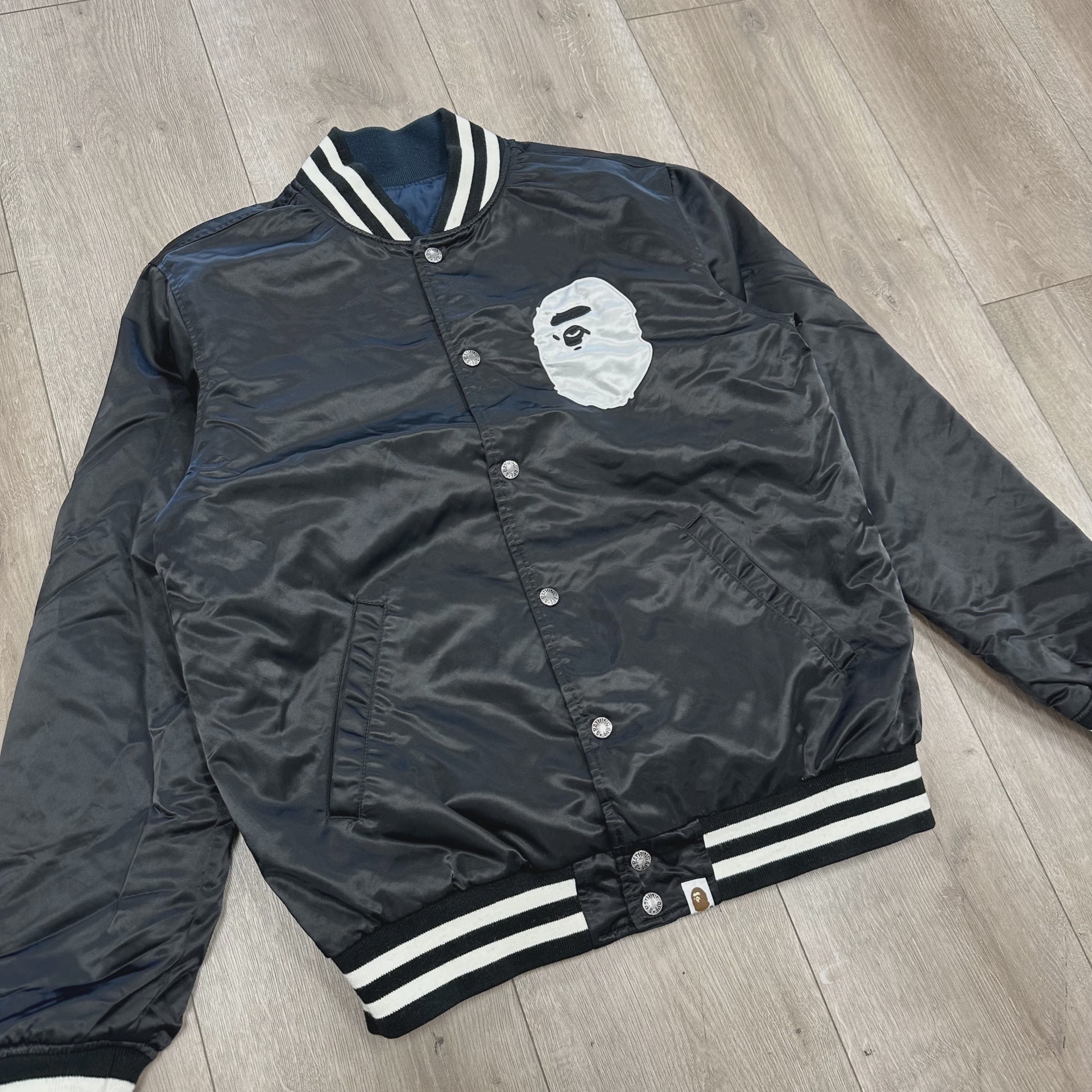 BAPE (A Bathing Ape) Reversible Varsity Jacket • Pre-Owned [4934] 5