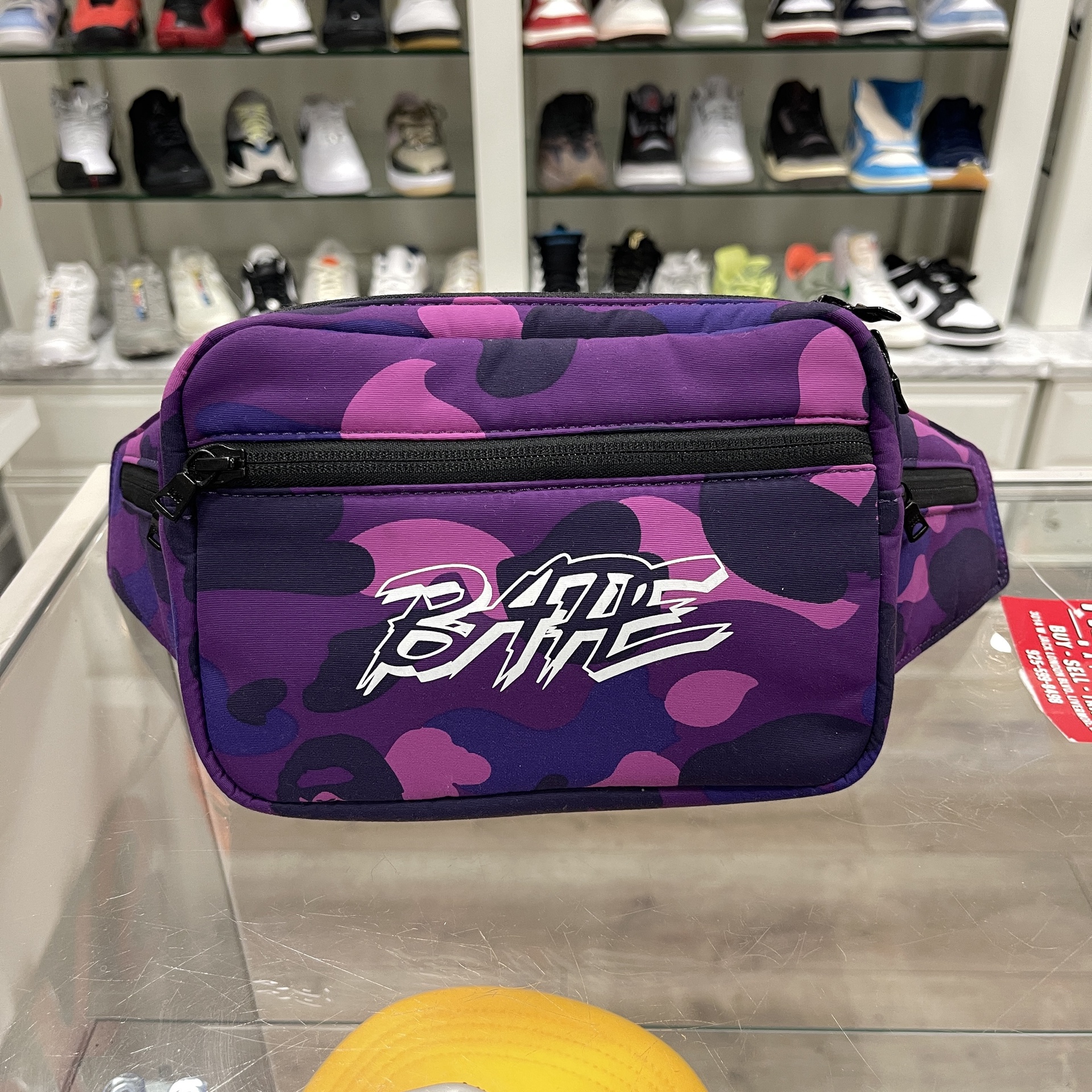 2019 BAPE Color Camo Waist Bag Purple - Pre-Owned