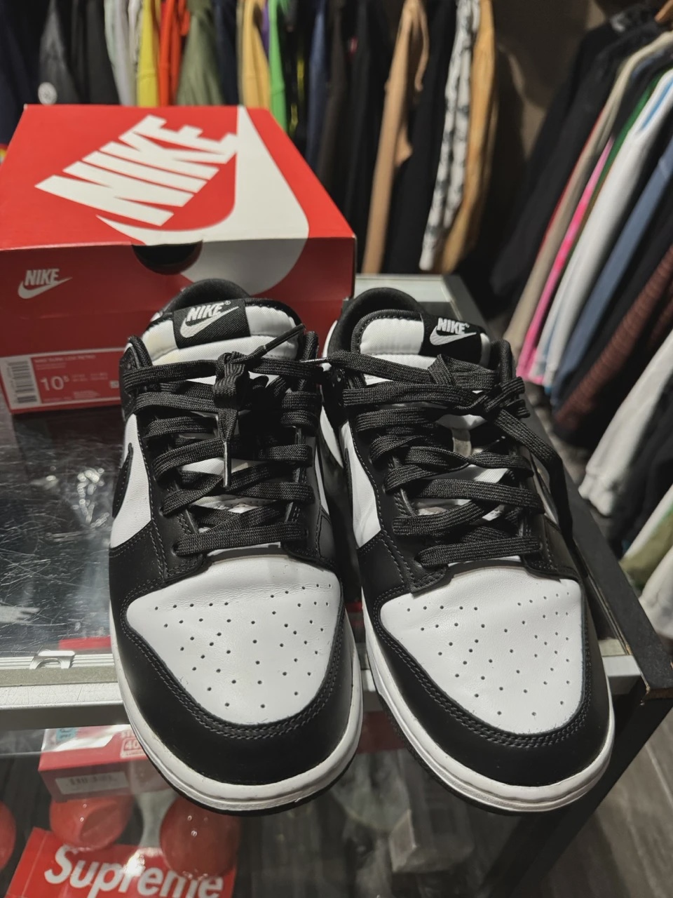 Nike Dunk Low Retro White Black Panda • Pre-Owned [5698] 2