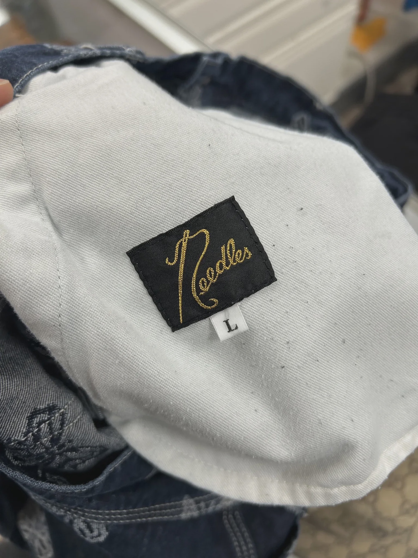 Needles Apron Pants in 10oz Denim - photo 4