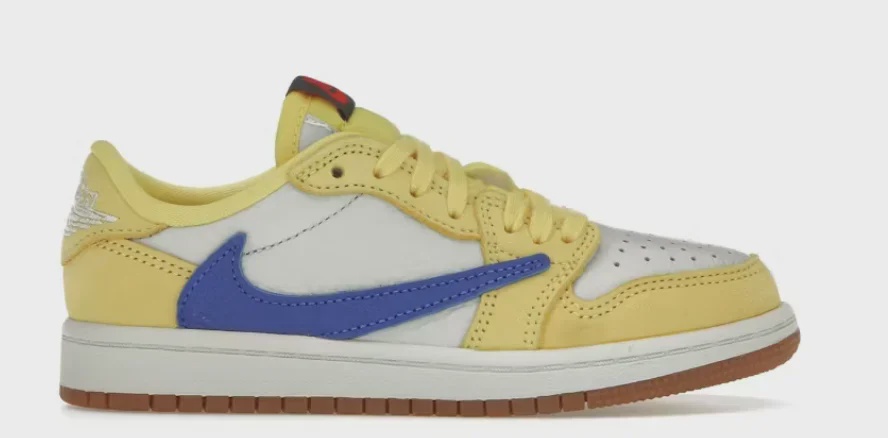 Jordan Jordan 1 Retro Low OG SP Travis Scott Canary (PS) - Size US Y 1.5