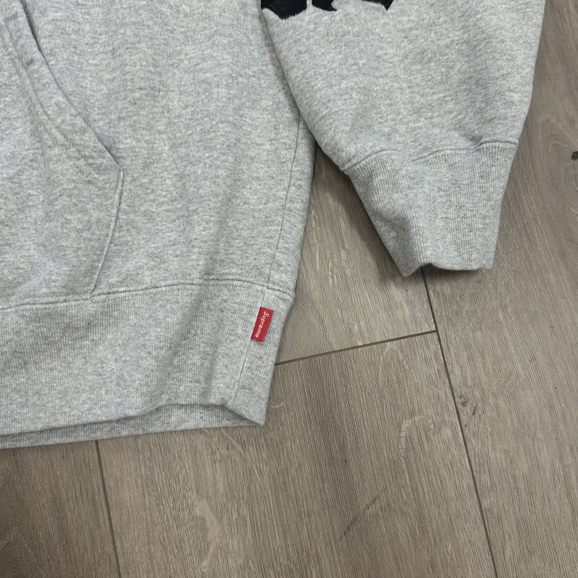 Supreme Ambigram Hooded Sweatshirt in Heather Grey • Pre-Owned [3502] - photo 7