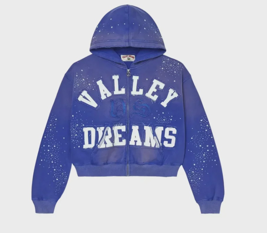 Vale Vale Forever Classico Zip Up Hoodie Sapphire - Size L