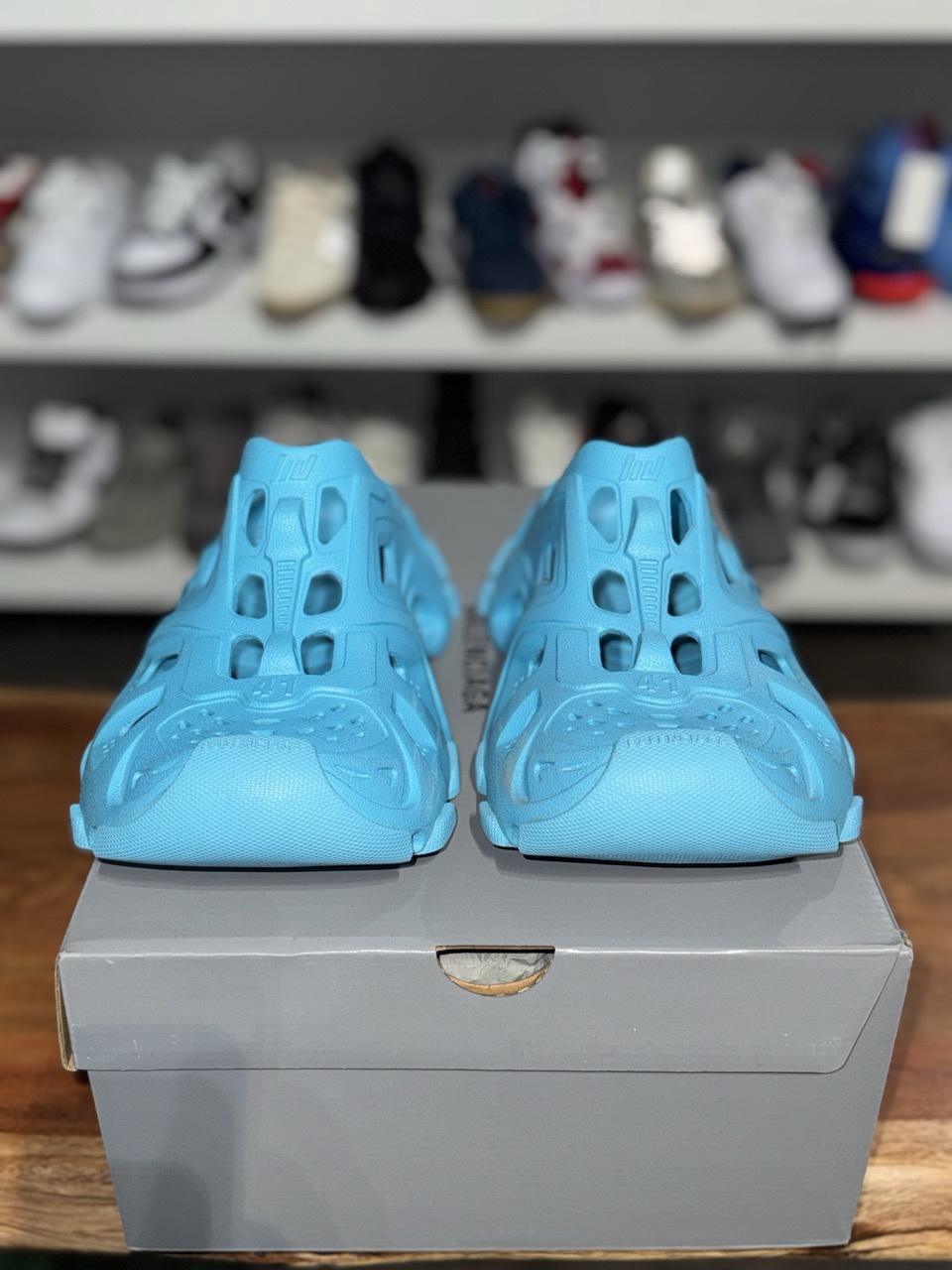 Balenciaga HD Mule Blue • Pre-Owned 2