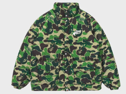 A Bathing Ape BAPE x Spotify x Central Cee Puffer Jacket Purple - Size S