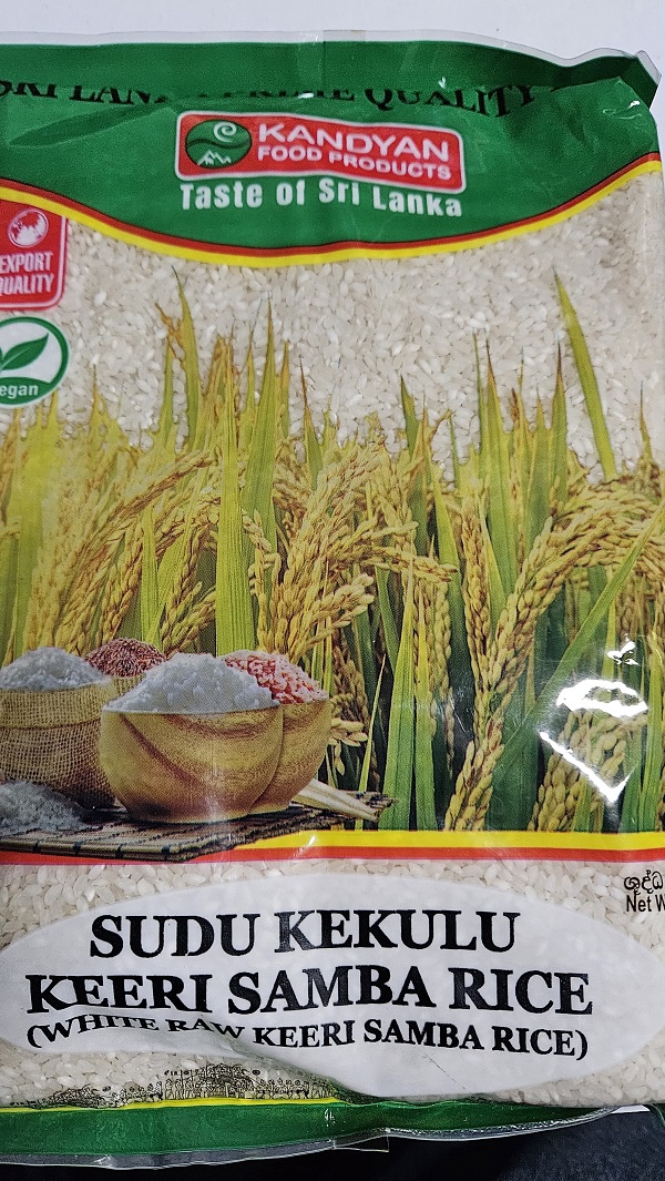 Kandiyan Sudu Kekulu keeri Samba Rice 1kg