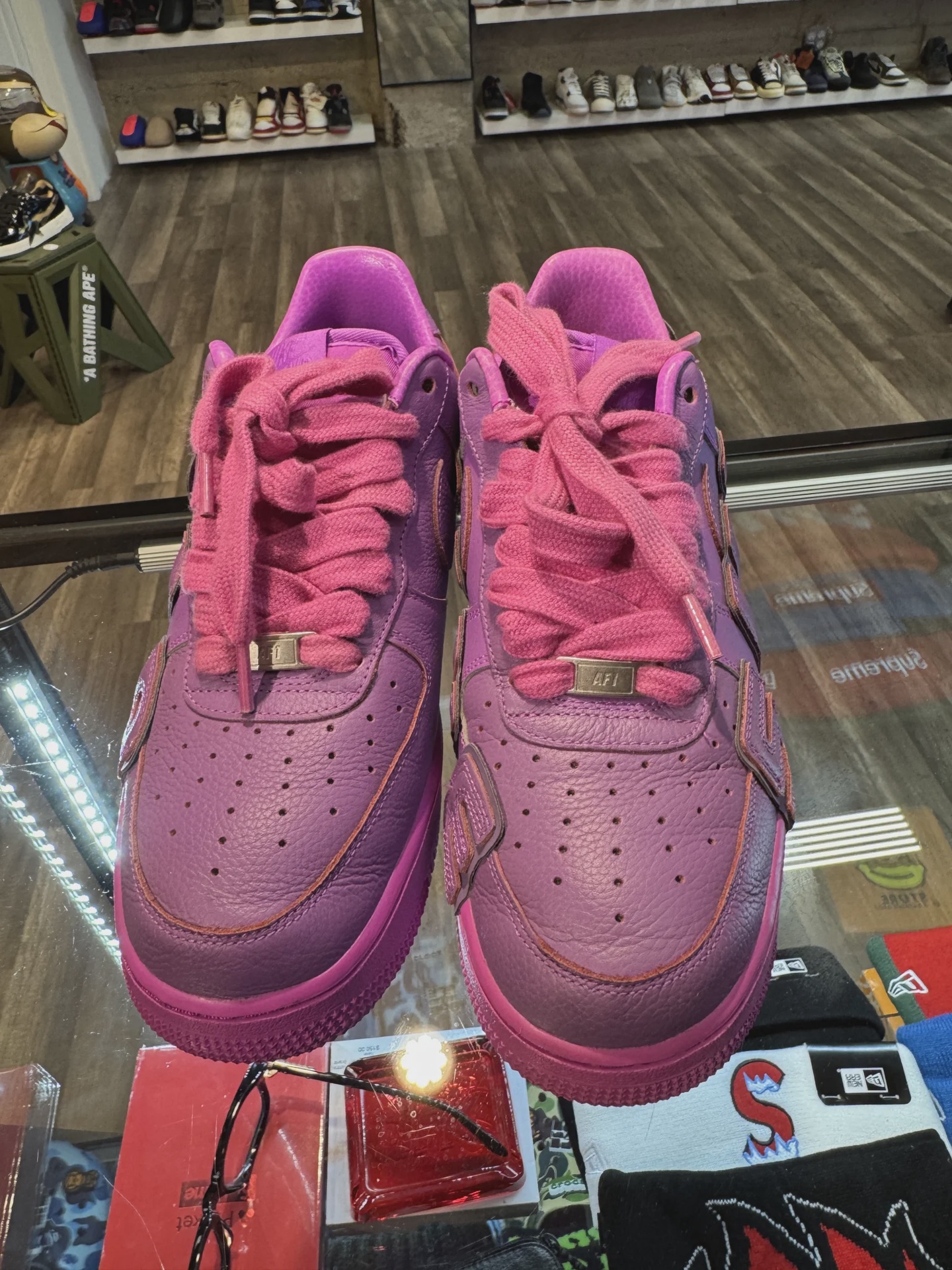 Nike Air Force 1 Low Cactus Plant Flea Market Fuchsia Dream • Pre-Owned [3780] - photo 2