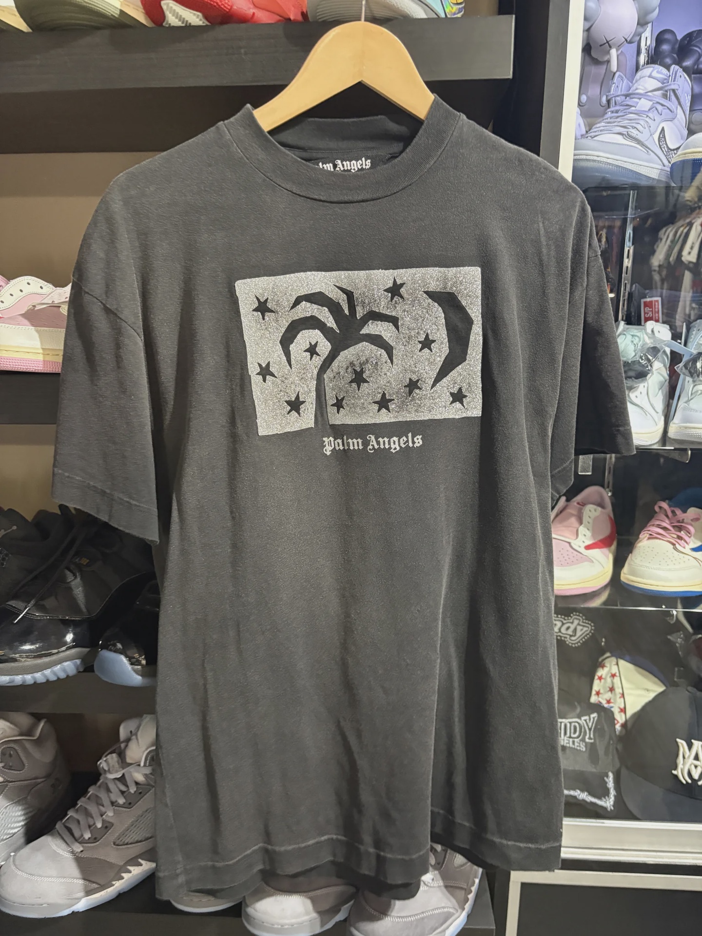 Palm Angels Palm Angels Spakles Washed Oversize Tee - Size S