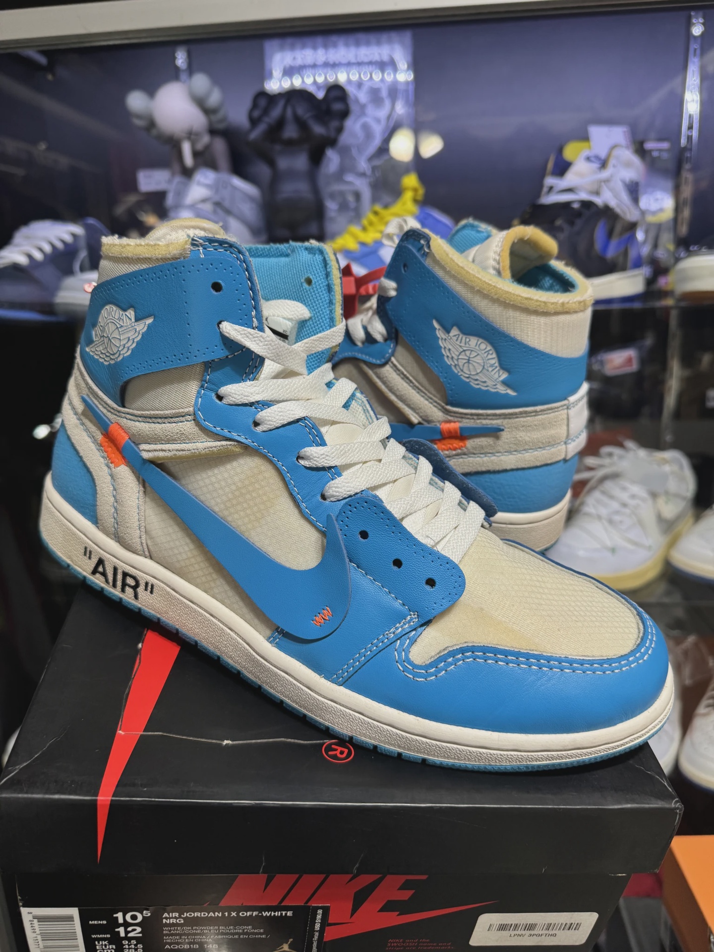 Air Jordan 1 Retro High Off-White University Blue • Pre-Owned [9642]