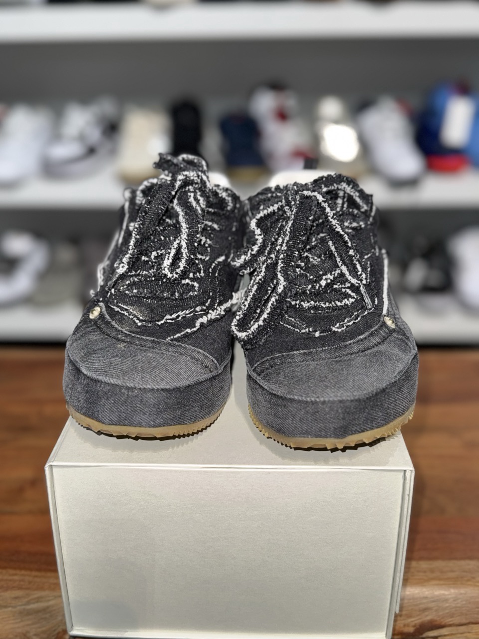 Loewe black denim sneakers - Brand New 3