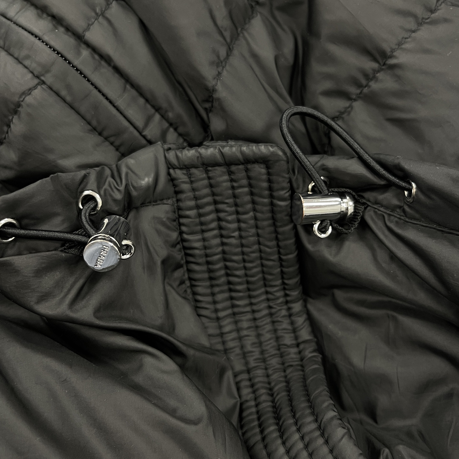Prada Down Jacket Black with Hood - Pre-Owned 6