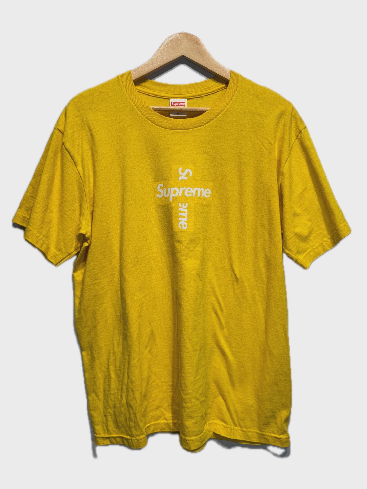 Supreme Cross Bogo Yellow Tee size M • Pre-Owned [4448]
