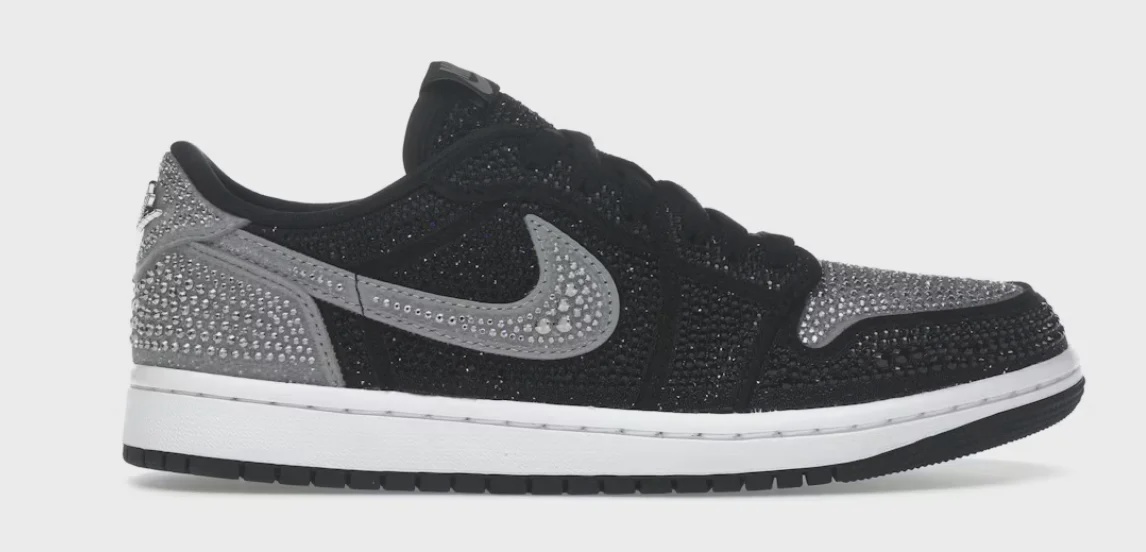 Jordan Air Jordan 1 Retro Low Original Swarovski Stealth (W) - Size US M 10.5